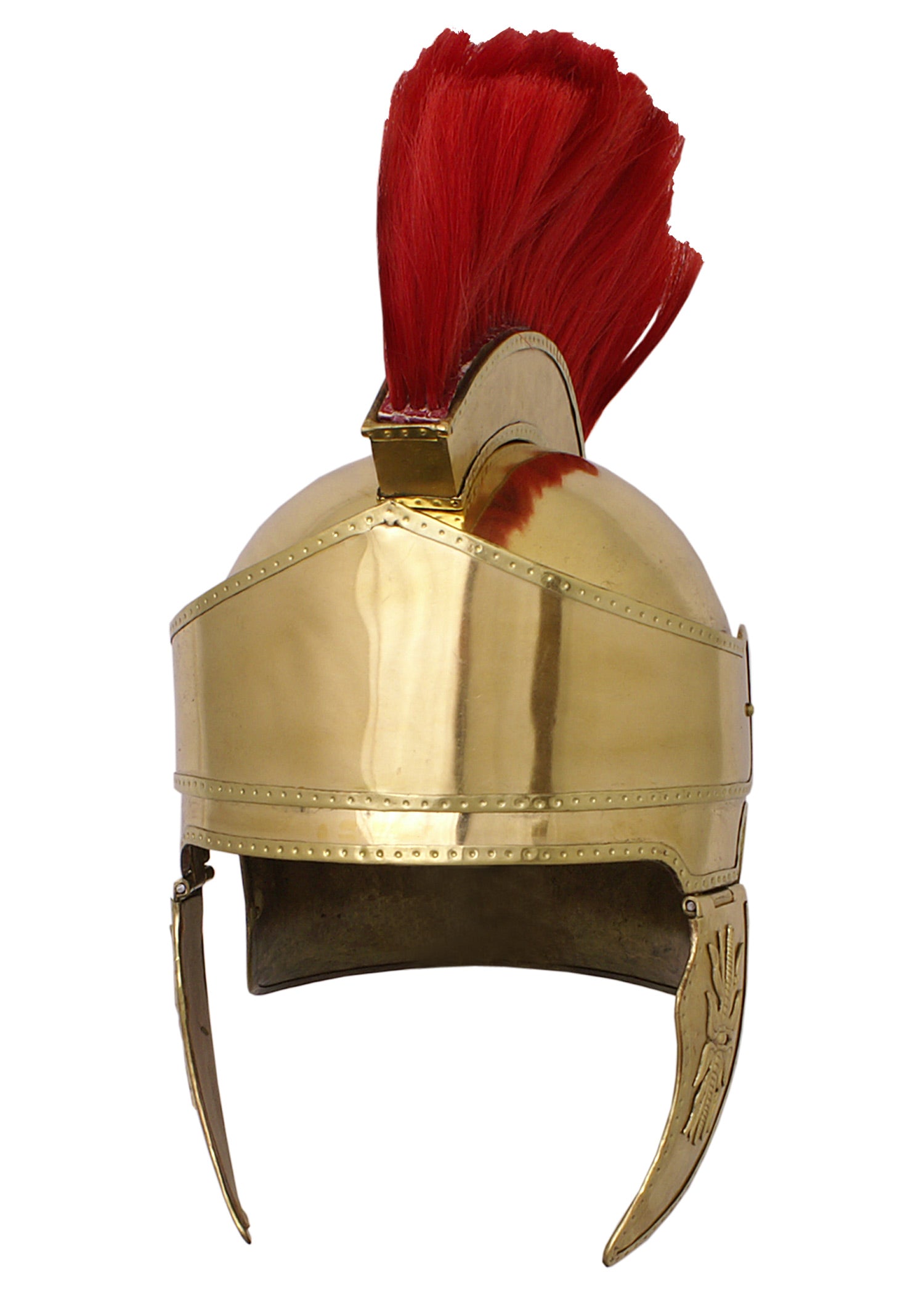 Imagen única de: Casco Ático De Latón Con Un Mechón De Pelo, Ca. 300 A.c. Antes De Cristo