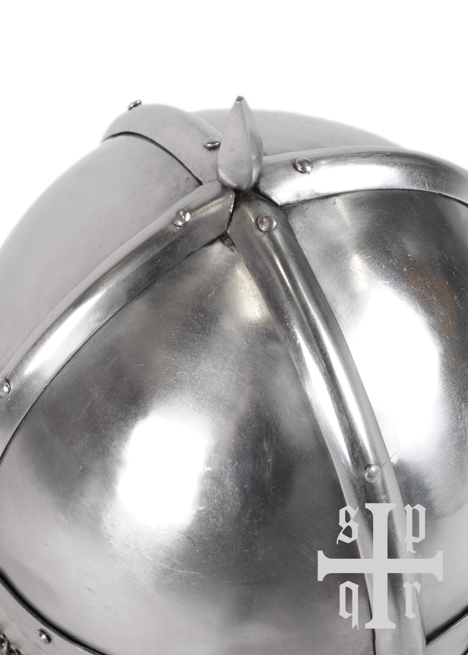 Imagen única de: Casco Gjermundbu, Casco Vikingo Con Gafas Y Soporte De Cadena, Acero De 2 Mm