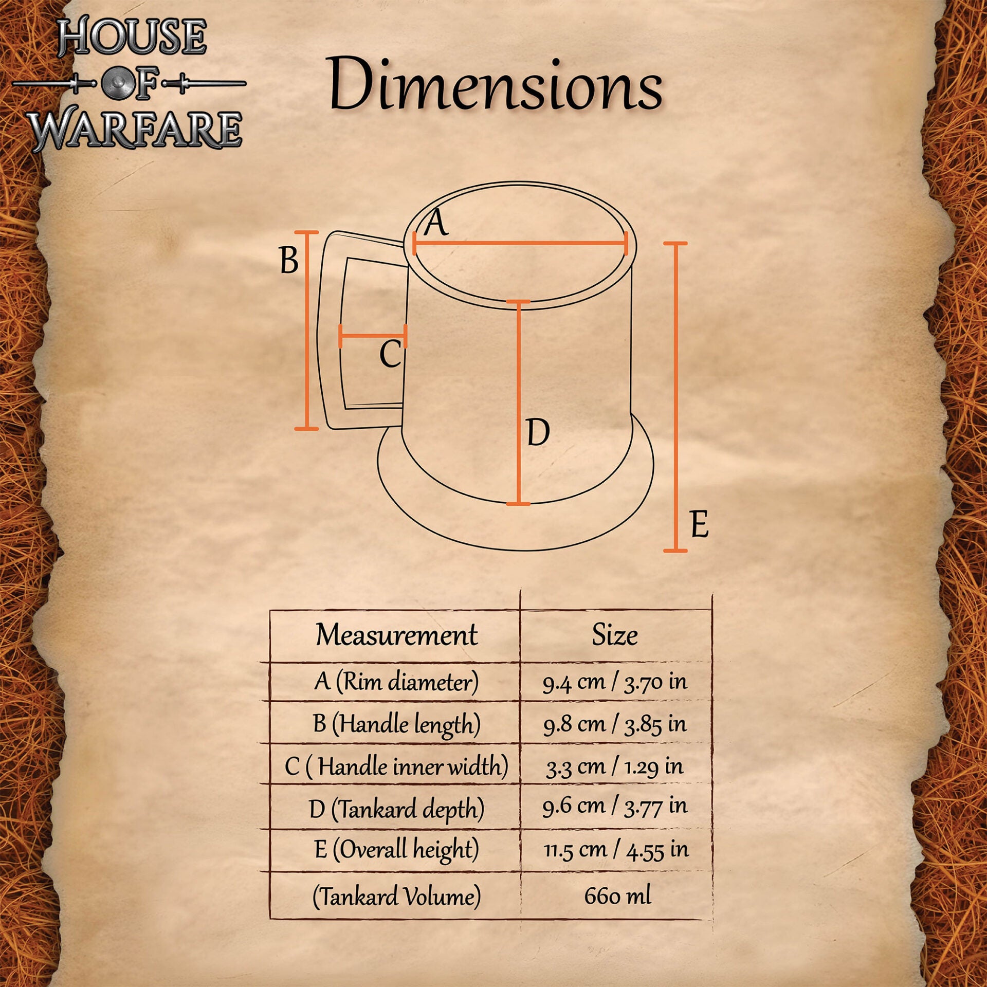 Imagen única de: Jarra Medieval de Acero Pulido - 4,5 Pulgadas, 660 Ml de Capacidad