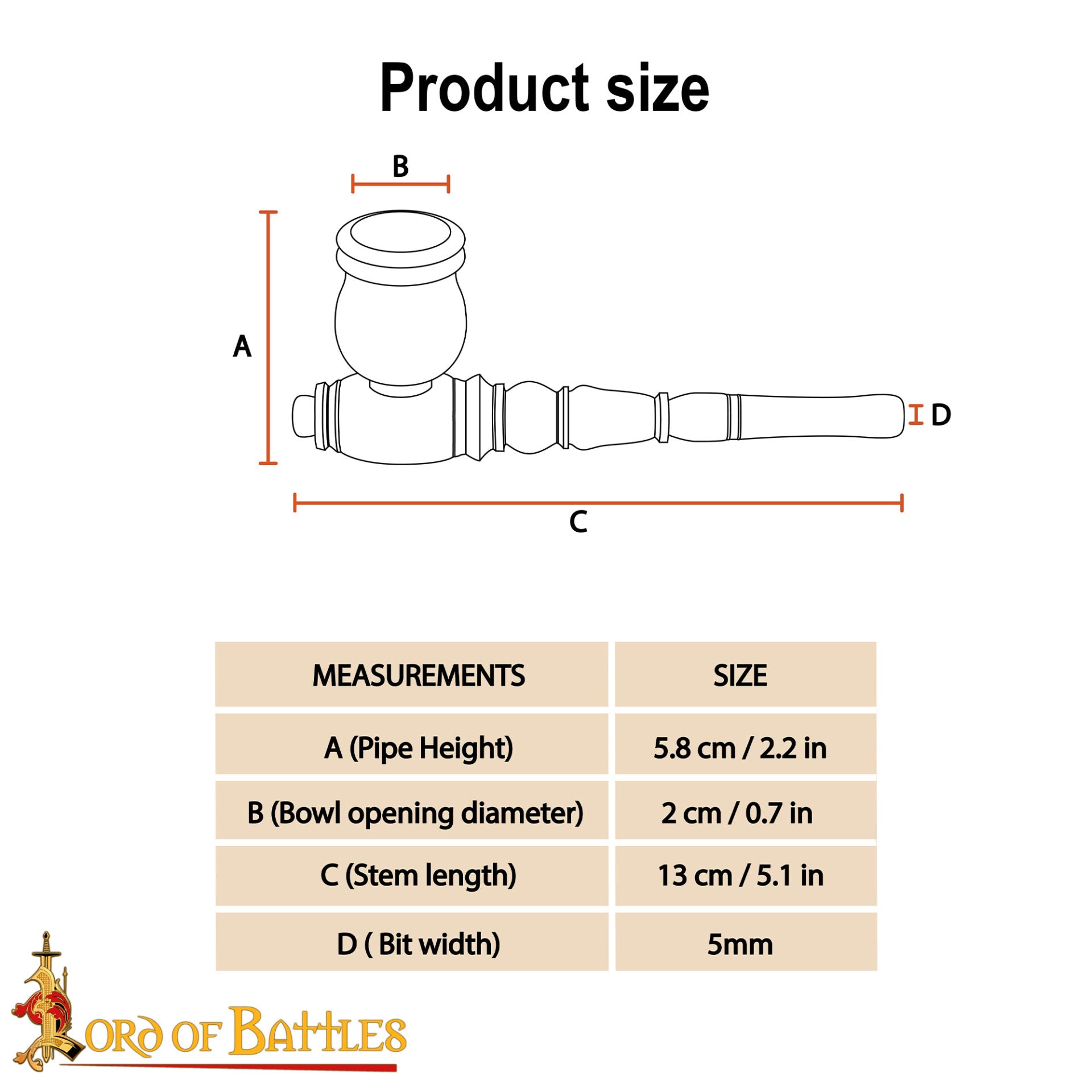 Imagen única de: Mini Pipa de Madera de Bolsillo de Madera Tallada a Mano con Grabado Vintage
