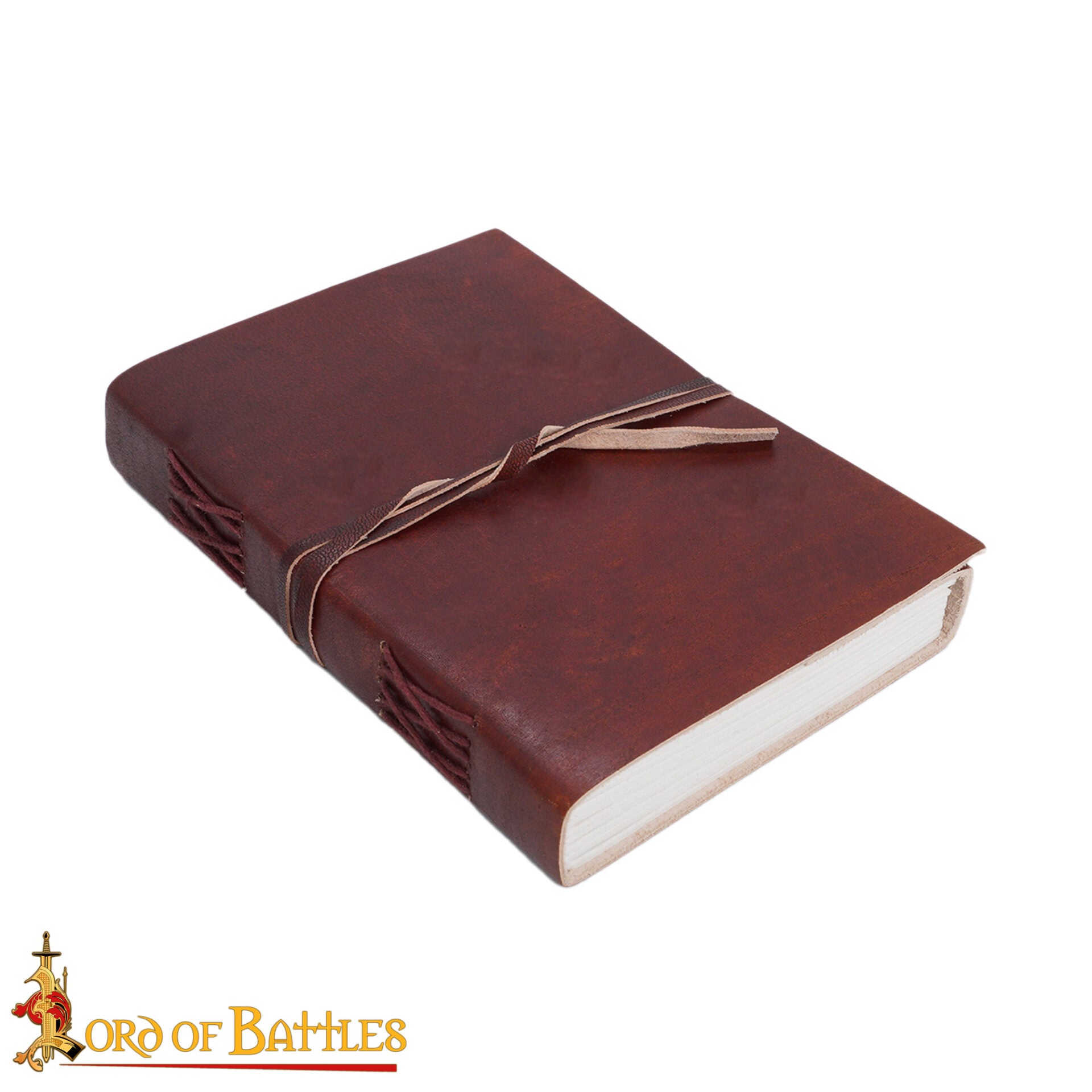 Imagen única de: Medieval Leather Wrap Journal - Cuaderno Artesanal con Cierre de Corbata