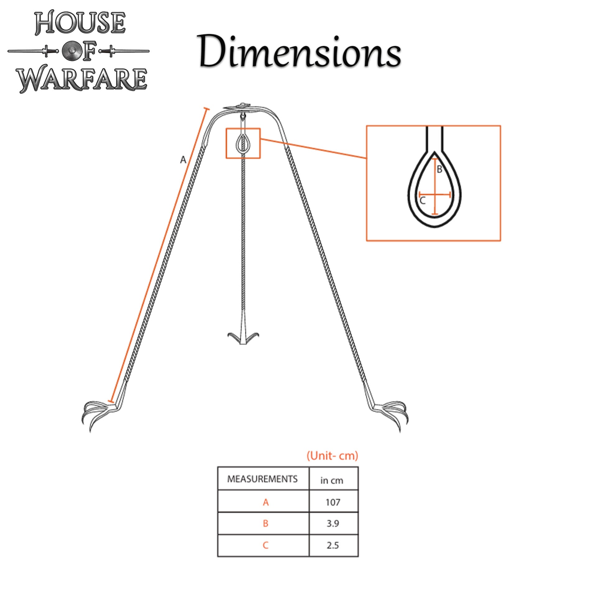 Imagen única de: Trípode de Cocina de Hierro Medieval Forjado a Mano - Acabado en Negro Soporte de Hoguera para Cocinar Al Aire Libre