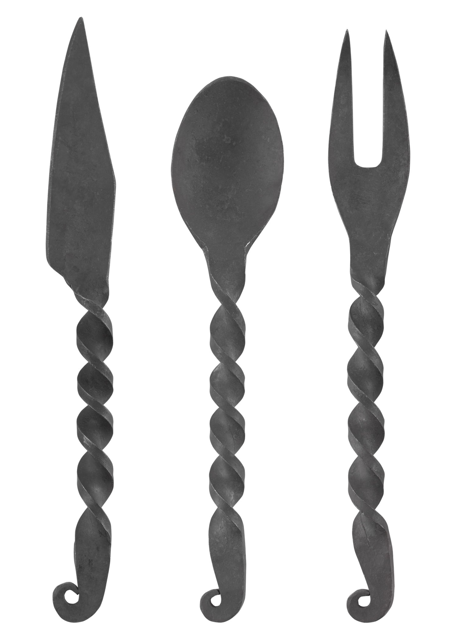 Juego de Cubiertos 3 Piezas Cuchillo, Tenedor, Cuchara - Tienda Medieval.
