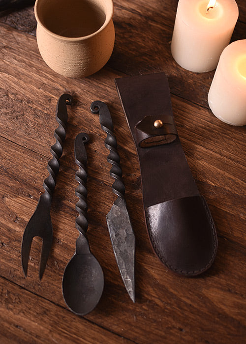 Imagen única de: Cubiertos - 3 Piezas Cuchillo, Tenedor, Cuchara Con Bolsa