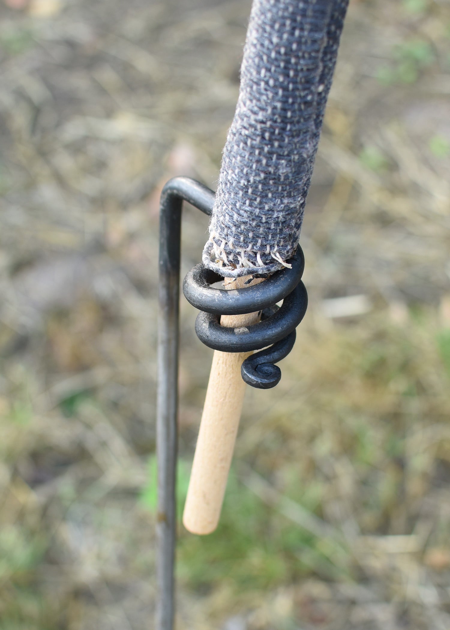 Imagen única de: Porta Antorcha De Acero, Forjado A Mano.