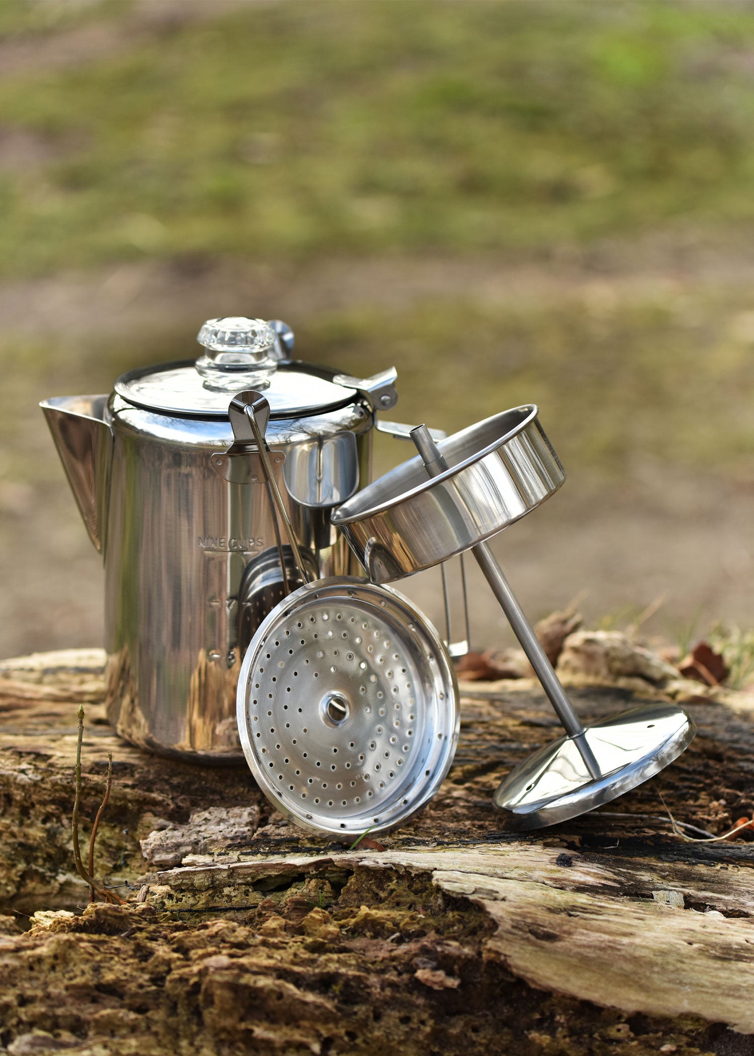 Imagen única de: Cafetera De Acero Inoxidable Con Percolador, Para 9 Tazas.