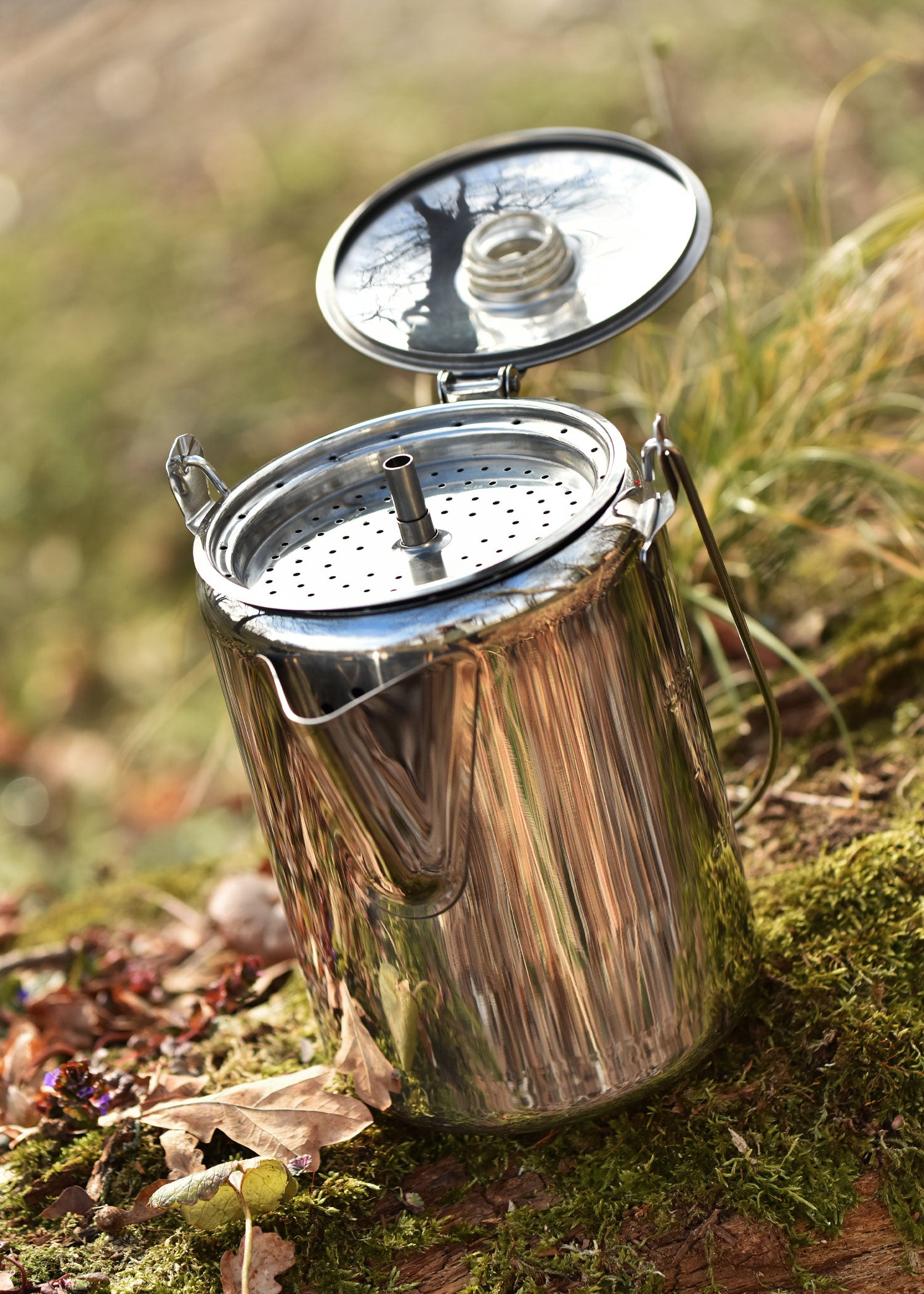 Imagen única de: Cafetera De Acero Inoxidable Con Percolador, Para 9 Tazas.