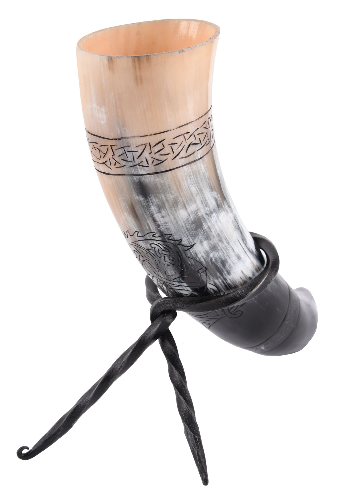 Imagen única de: Cuerno Para Beber Con Soporte - Fenrir, El Lobo Nórdico