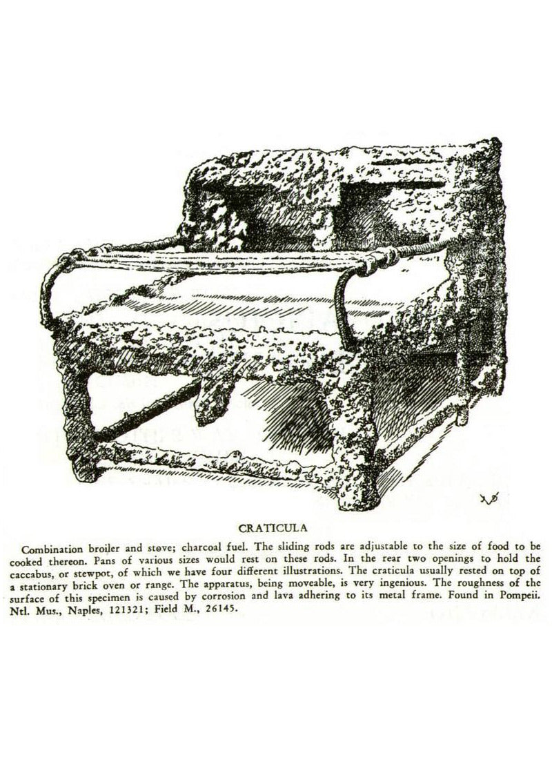 Imagen única de: Craticula, Rejilla De Cocina Romana, Acero