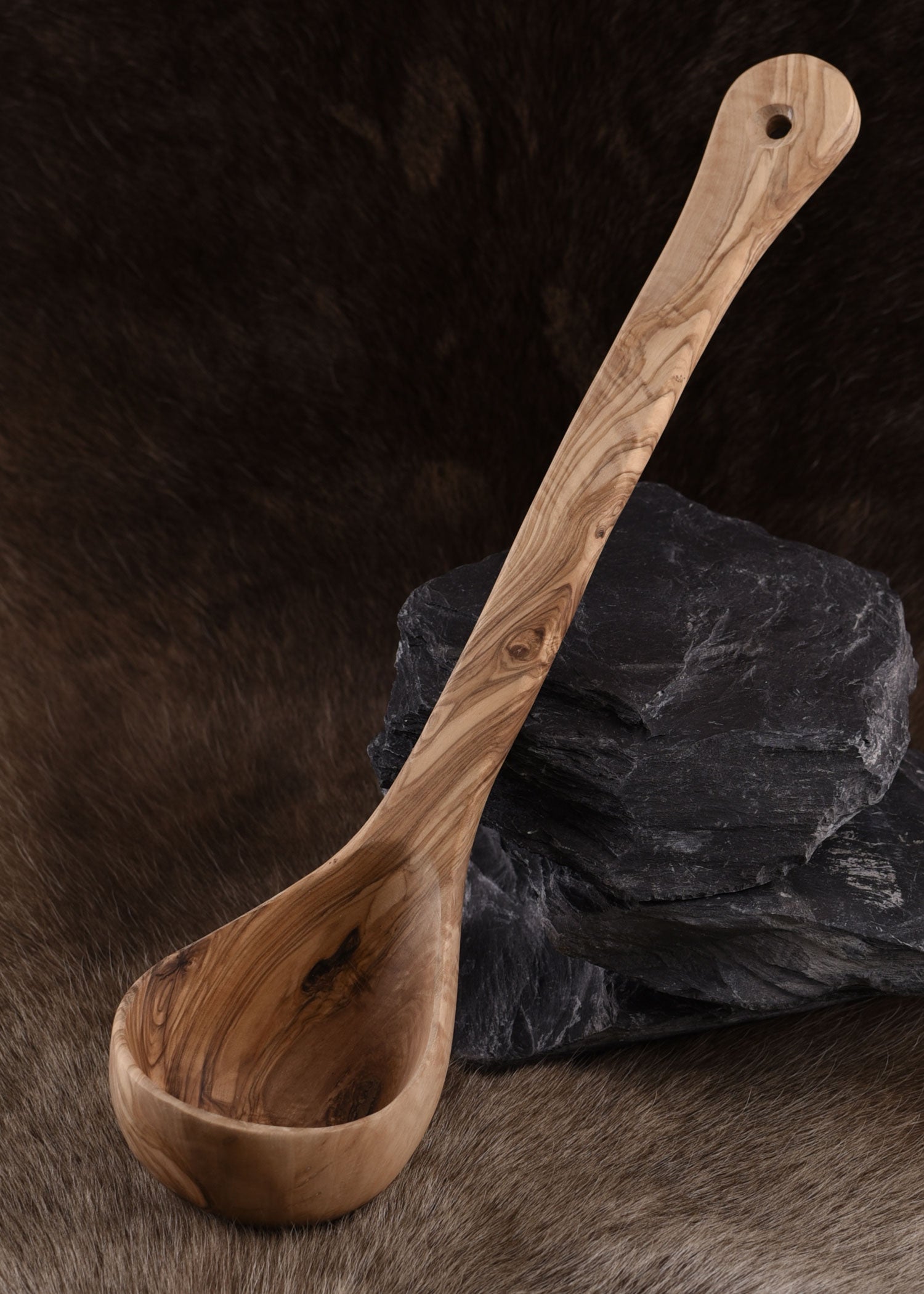 Imagen única de: Cucharón De Madera De Olivo, Aprox. 35 Cm.