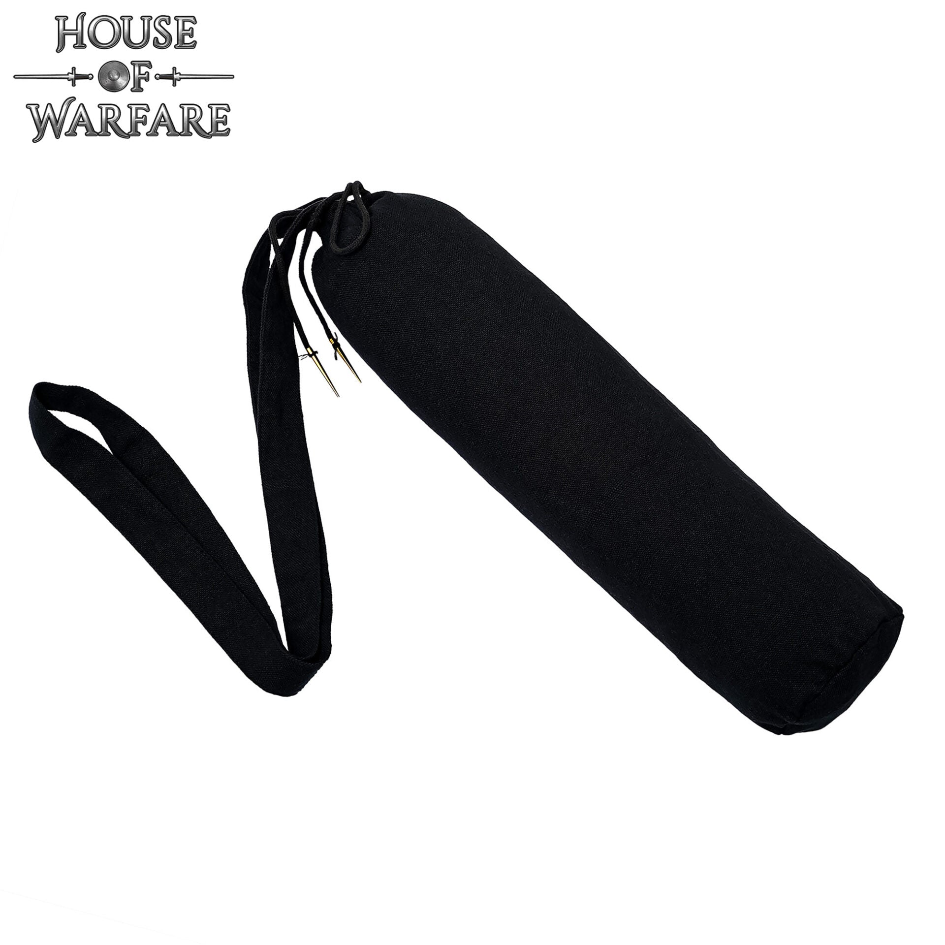 Imagen única de: Funda de Lona Portátil con Cordón para Botellas Negro | Funda Duradera para Botellas