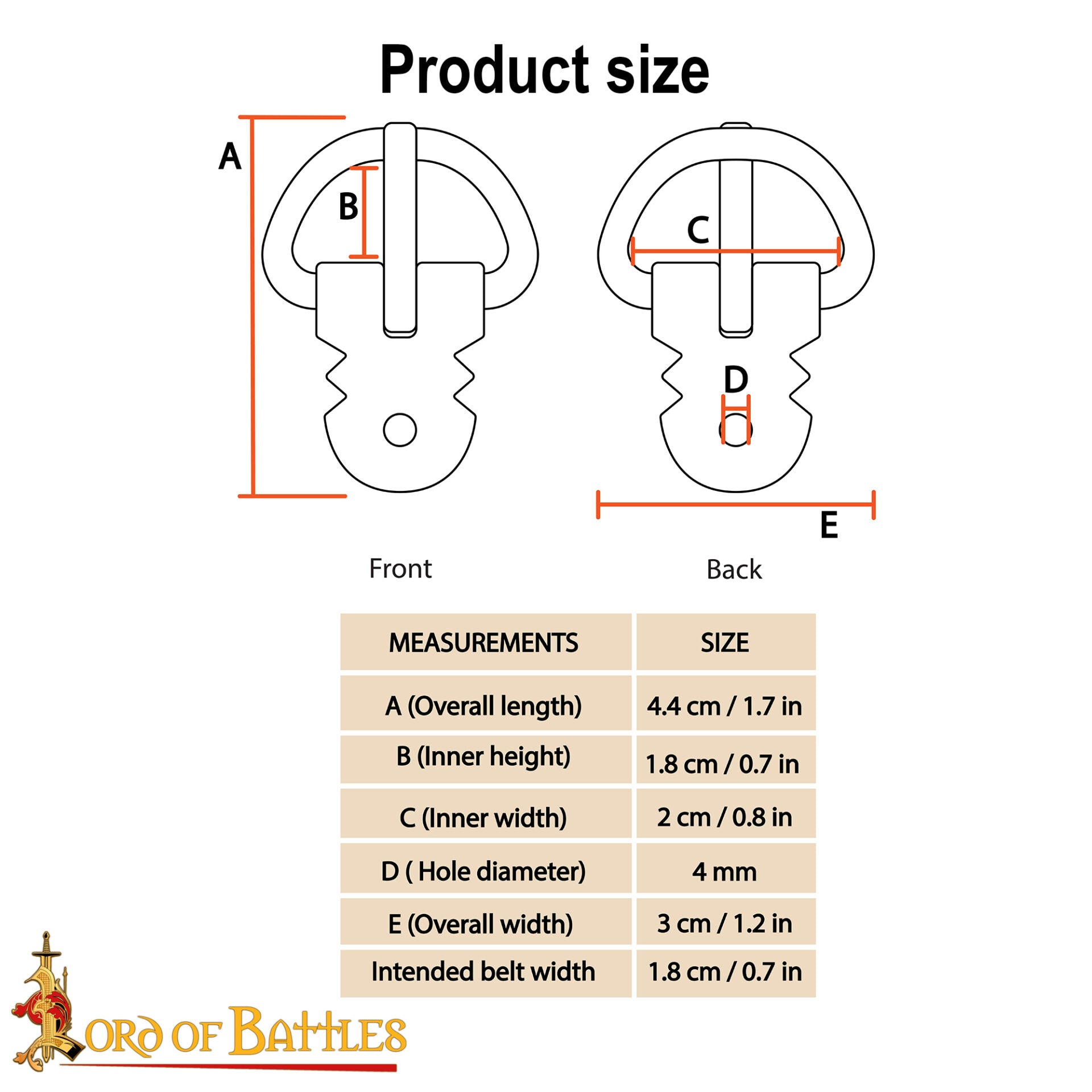 Imagen única de: Juego de Hebillas para Armadura de Placas Medieval - Hierro Ennegrecido Forjado a Mano (juego de 5)