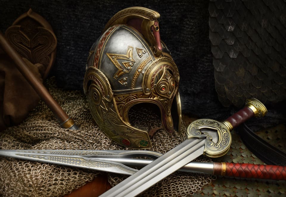 Casco de Theoden OFICIAL United Cutlery - Tienda Medieval
