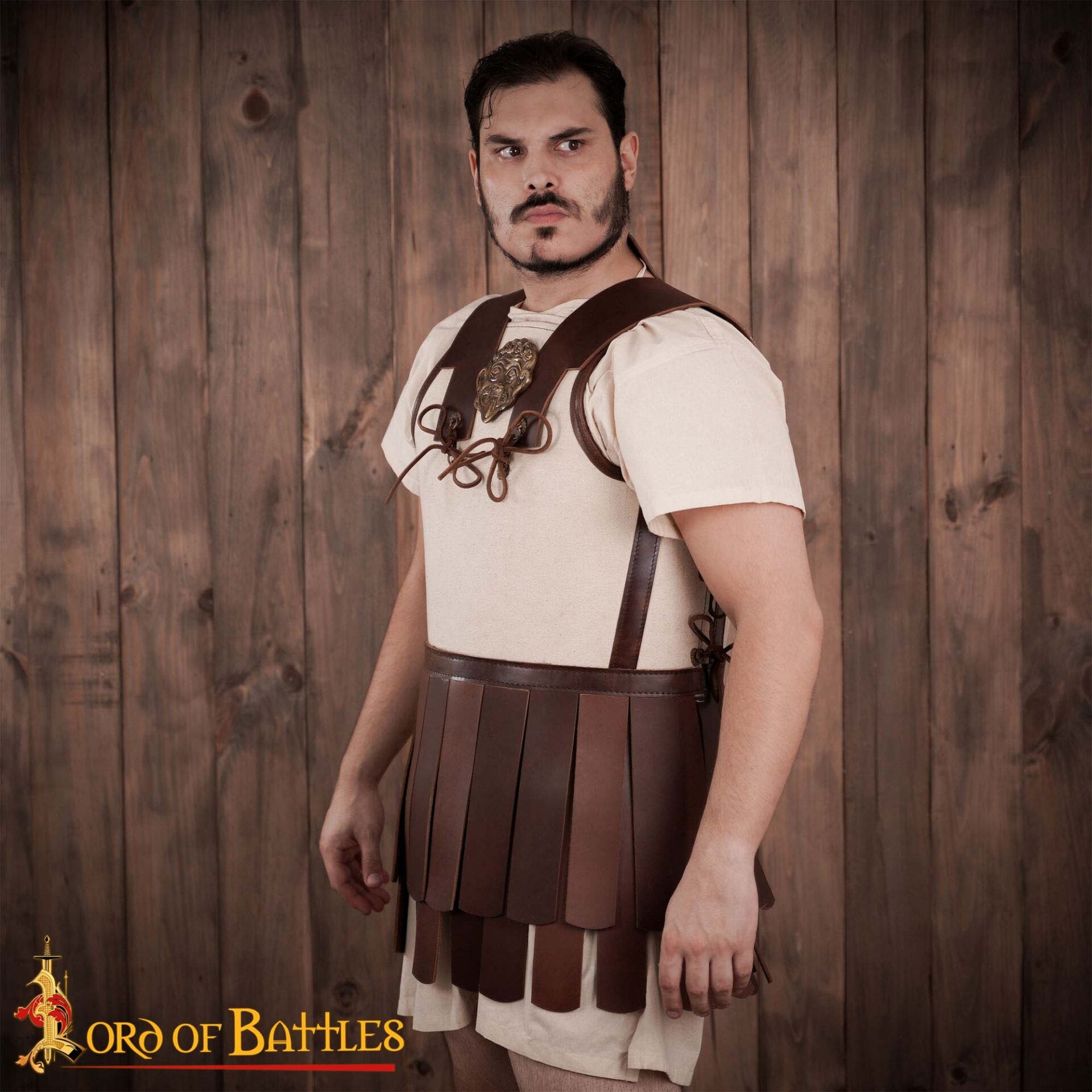 Coraza Griega Linothorax Macedónica de Lino y Cuero