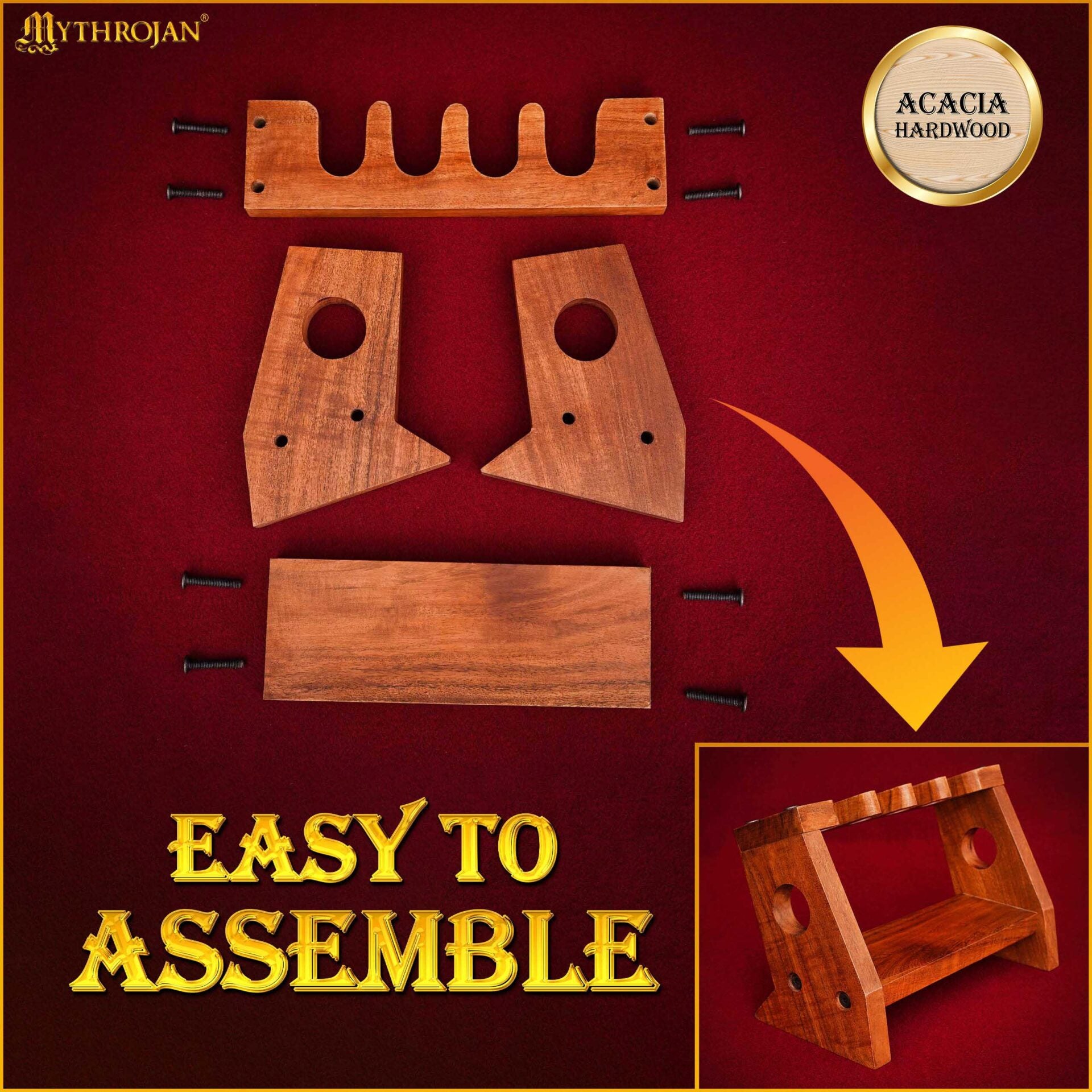 Imagen única de: Soporte de Madera para Armas