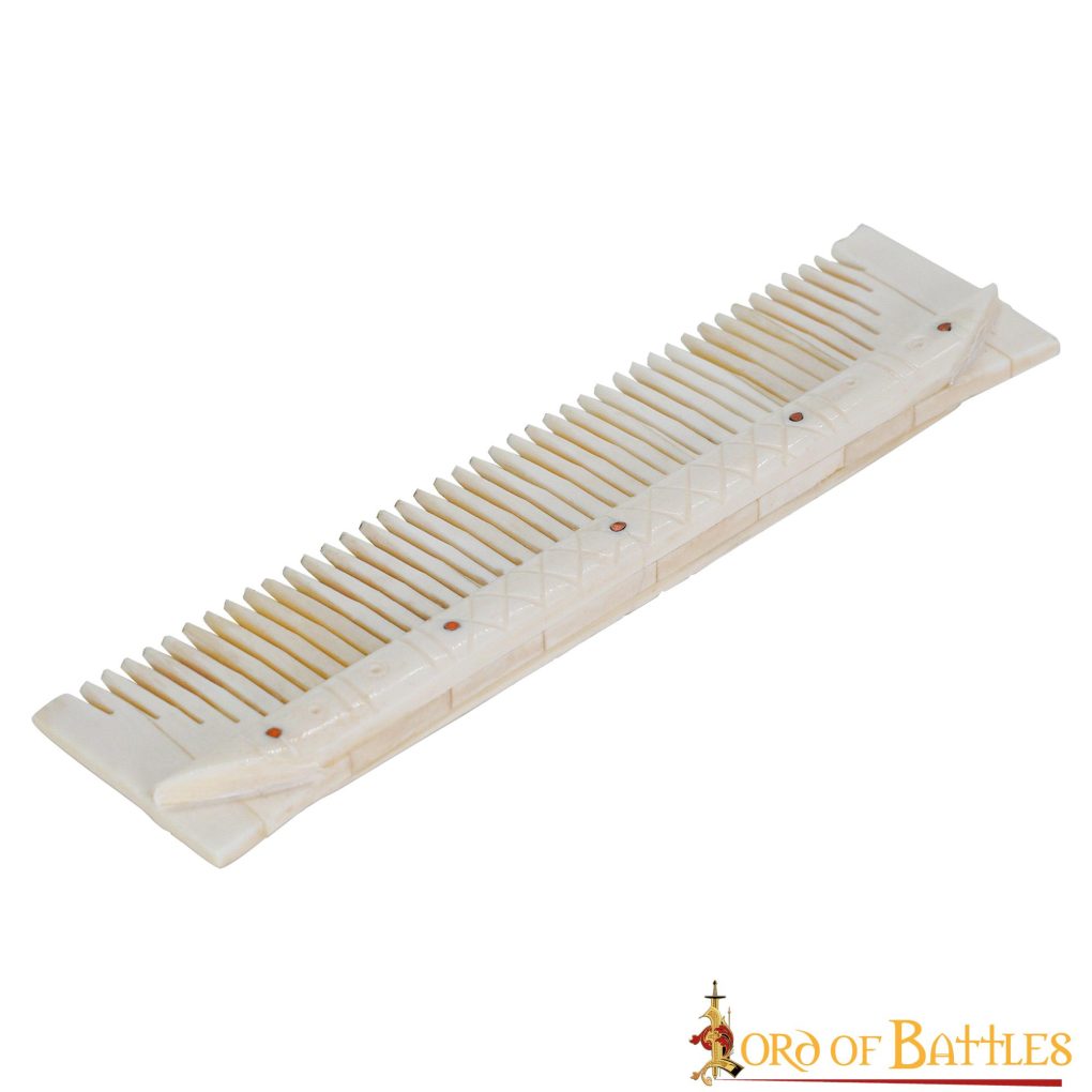 Imagen única de: Peine Medieval de Hueso Auténtico Accesorio Artesanal de Hueso Auténtico