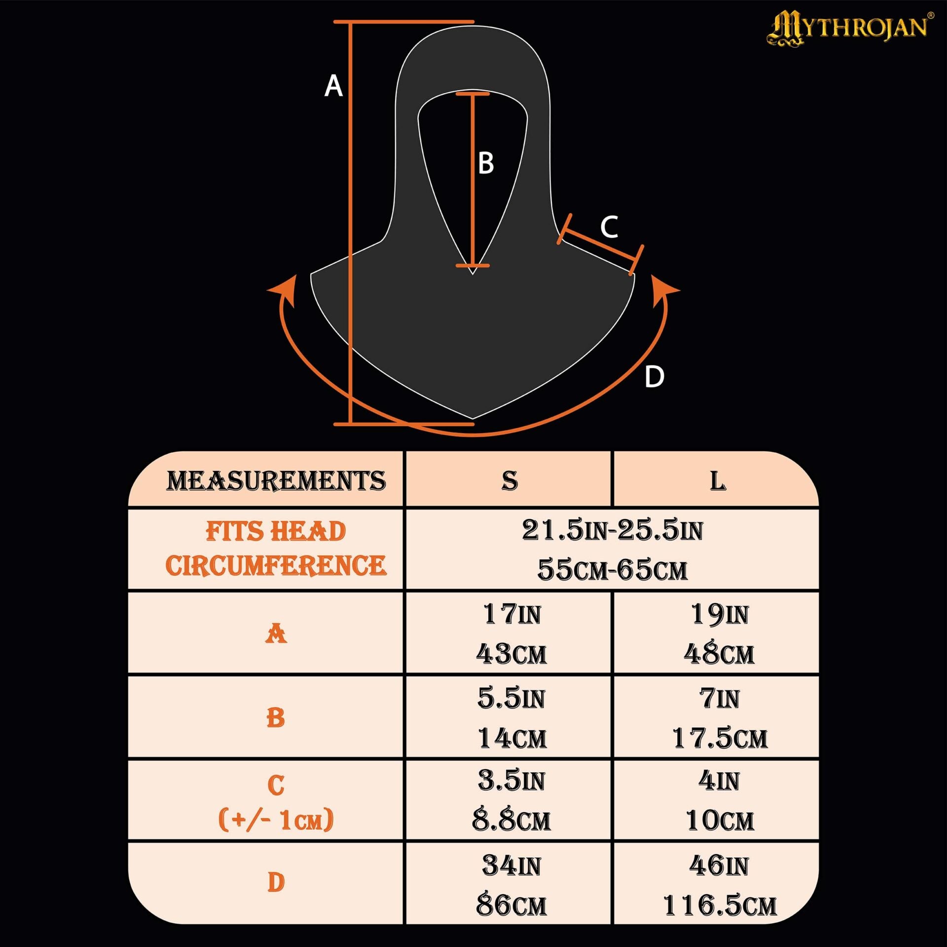 Imagen única de: Cofia Medieval de Cota de Malla - Acero Dulce con Remates de Latón Macizo | Capucha Cincada para Sca, Larp