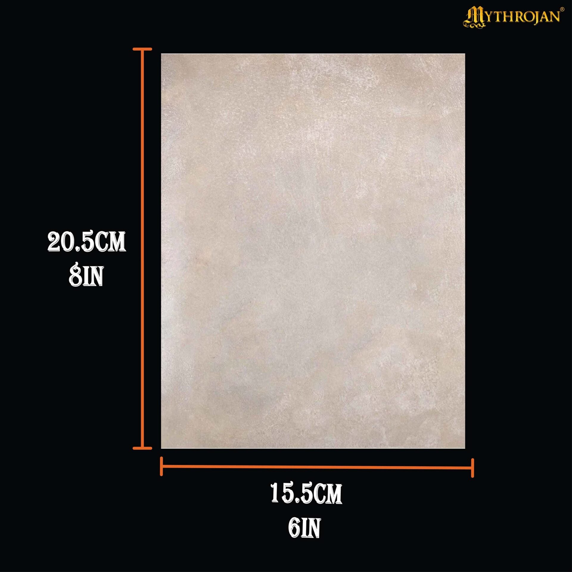 Imagen única de: Papel de Pergamino Medieval de 6x8 Pulgadas - Hoja de Escritura Natural Envejecida | 1 Unidad