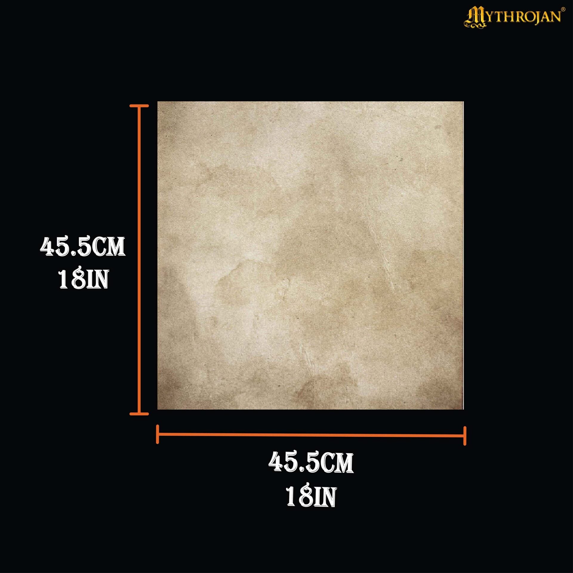 Imagen única de: Hoja de Pergamino Medieval de 18x18 Pulgadas - Acabado Envejecido Natural | 1 Unidad