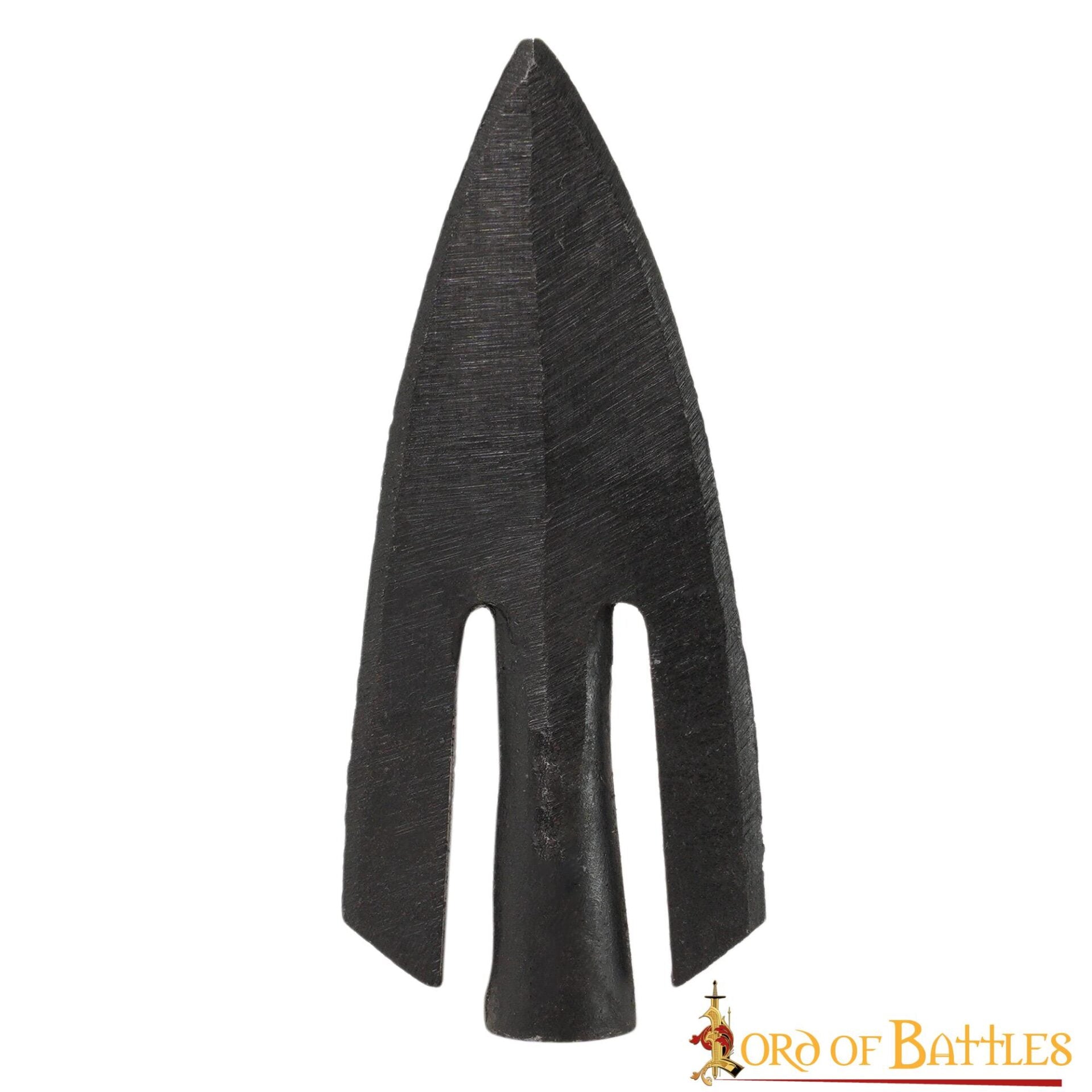 Imagen única de: Punta de Flecha Medieval de Cola de Golondrina Forjada a Mano en Hierro