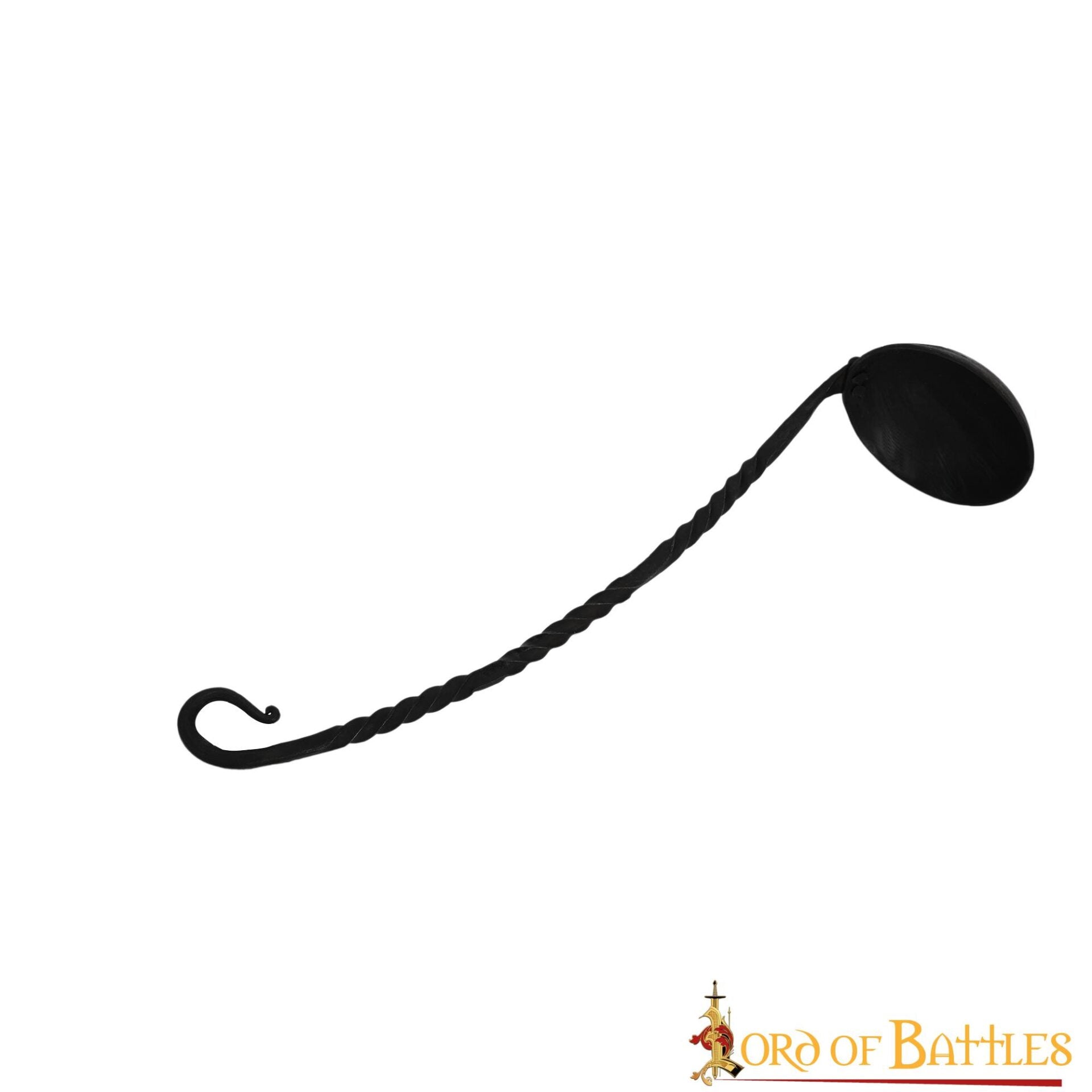 Imagen única de: Cazo de Hierro Medieval Vikingo Forjado a Mano Equipo de Campamento Funcional