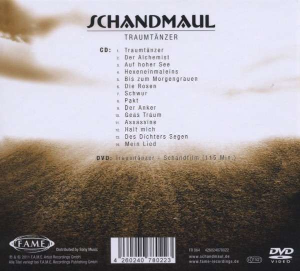 Imagen única de: Schandmaul - Bailarina De Sueños Cd+dvd