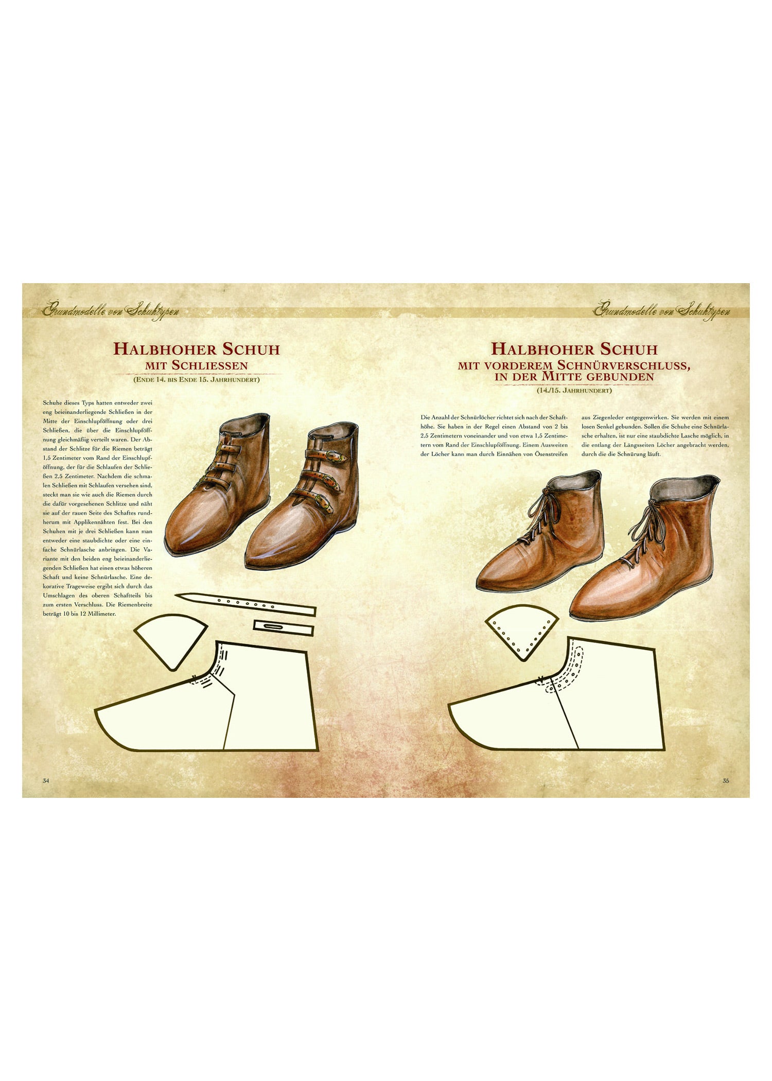 Imagen única de: Confecciona Tu Propia Ropa De La Edad Media - Zapatos De La Alta Y Baja Edad Media