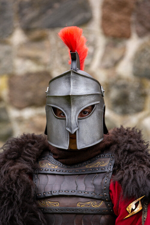 Imagen única de: Casco Corintio Con Pluma