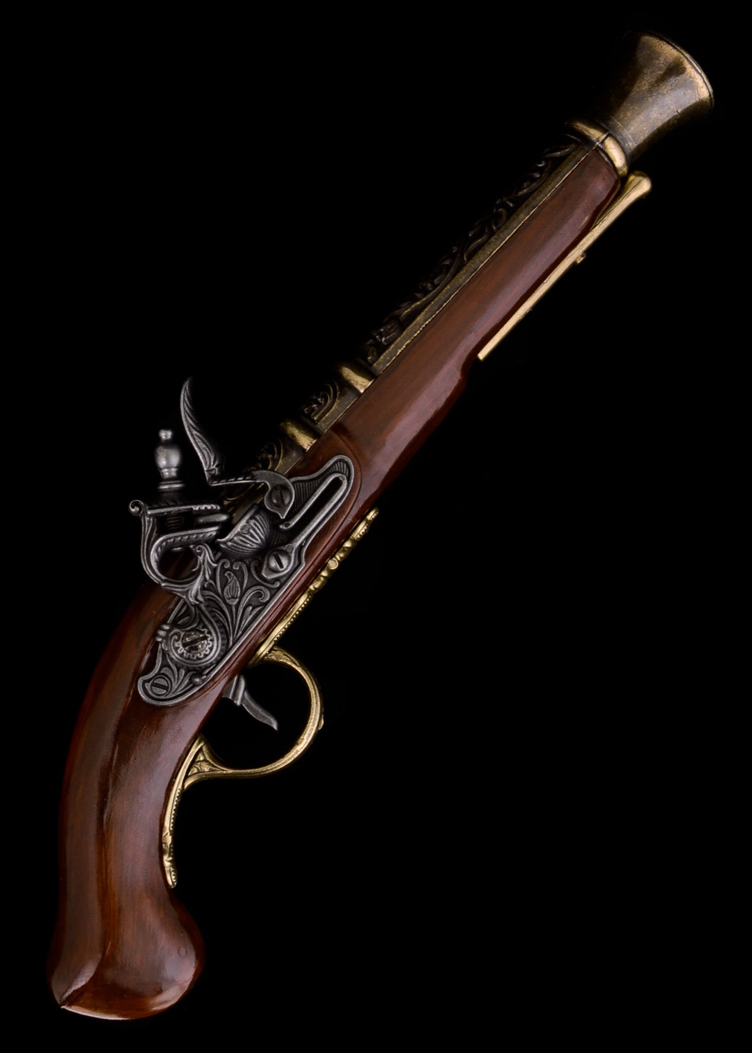 Imagen única de: Pistola De Chispa Pirata, Siglo Xviii, Latón, Réplica