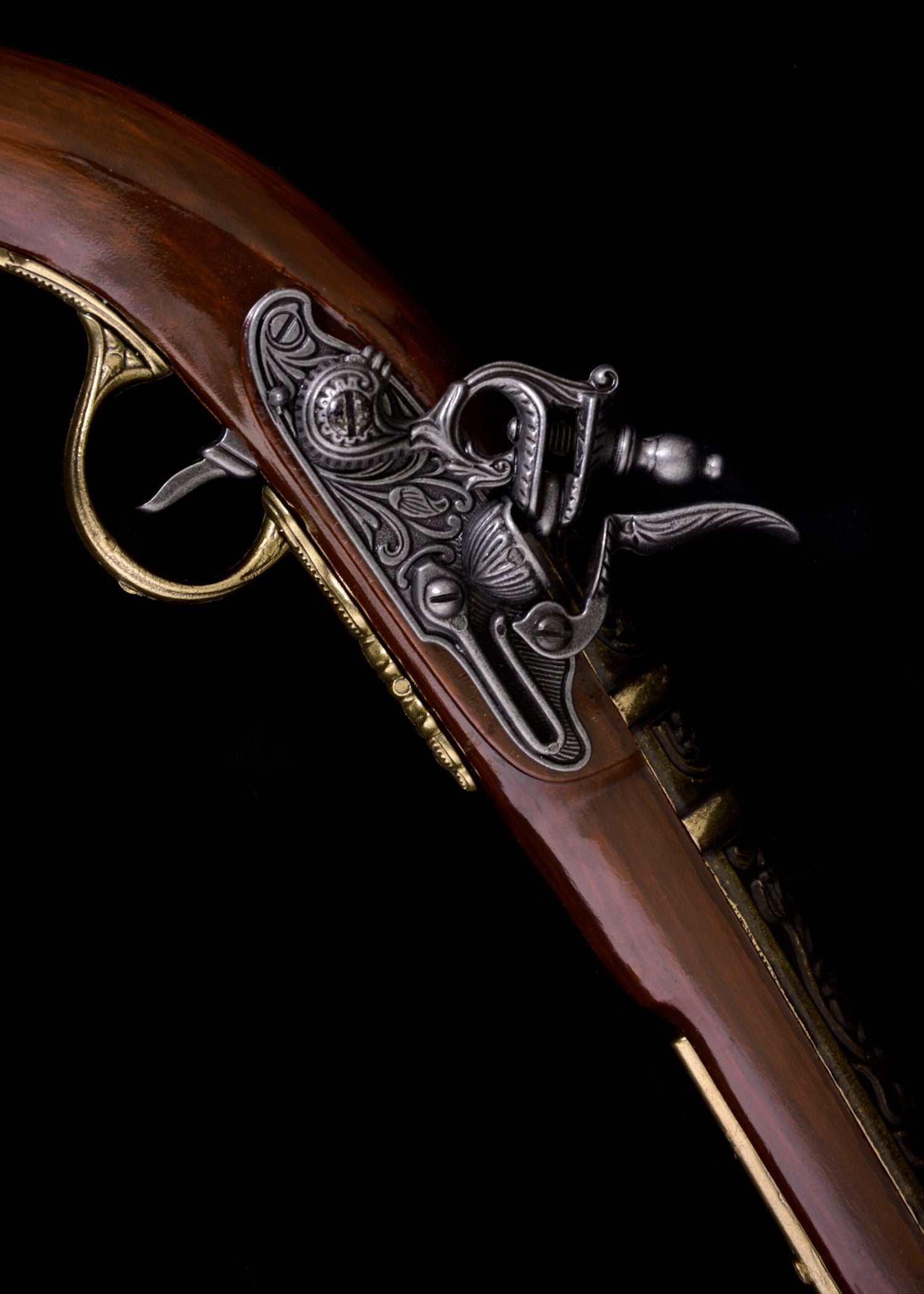 Imagen única de: Pistola De Chispa Pirata, Siglo Xviii, Latón, Réplica