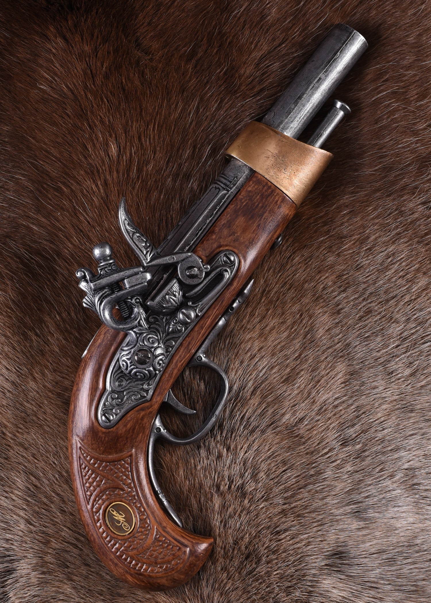 Imagen única de: Pistola De Chispa De La Caballería Francesa, Siglo Xix, Réplica