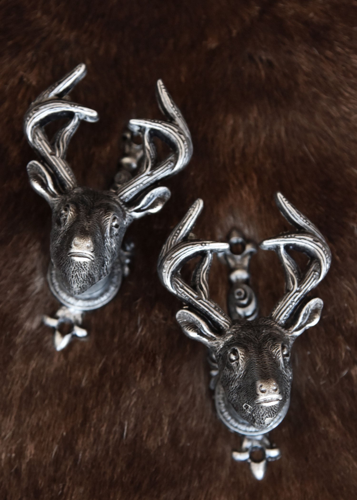 Imagen única de: Soporte De Pared Para Pistola, Cabeza De Ciervo, Juego De 2