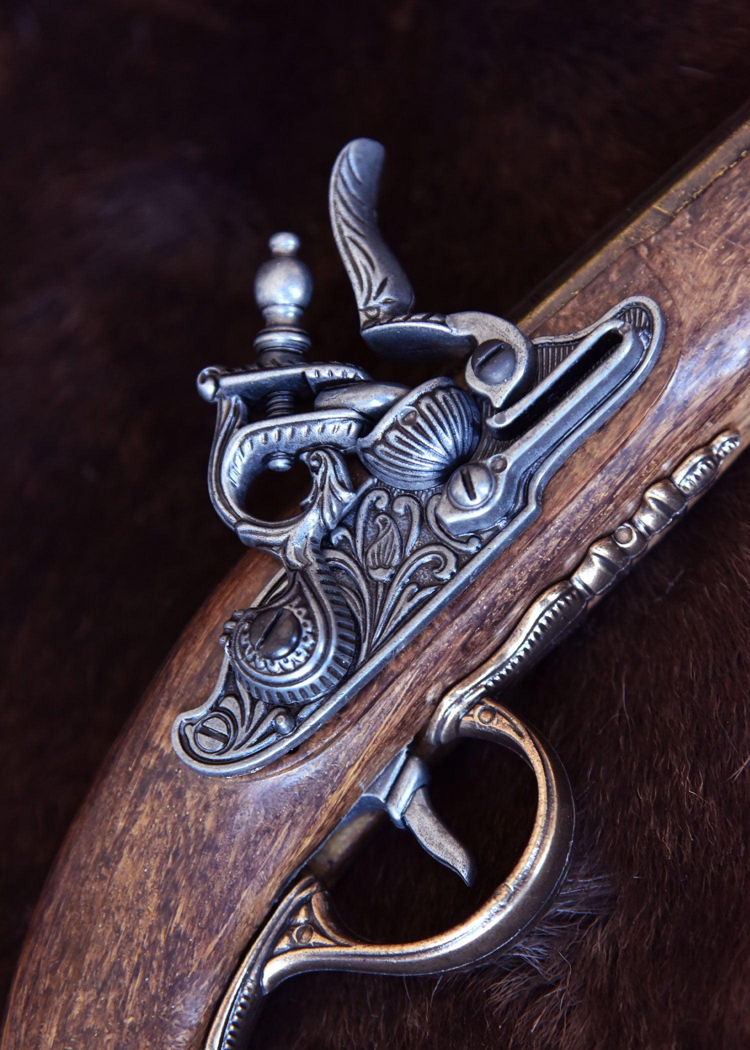 Imagen única de: Pistola De Chispa Inglesa, Siglo Xviii, Réplica, Varias Versiones