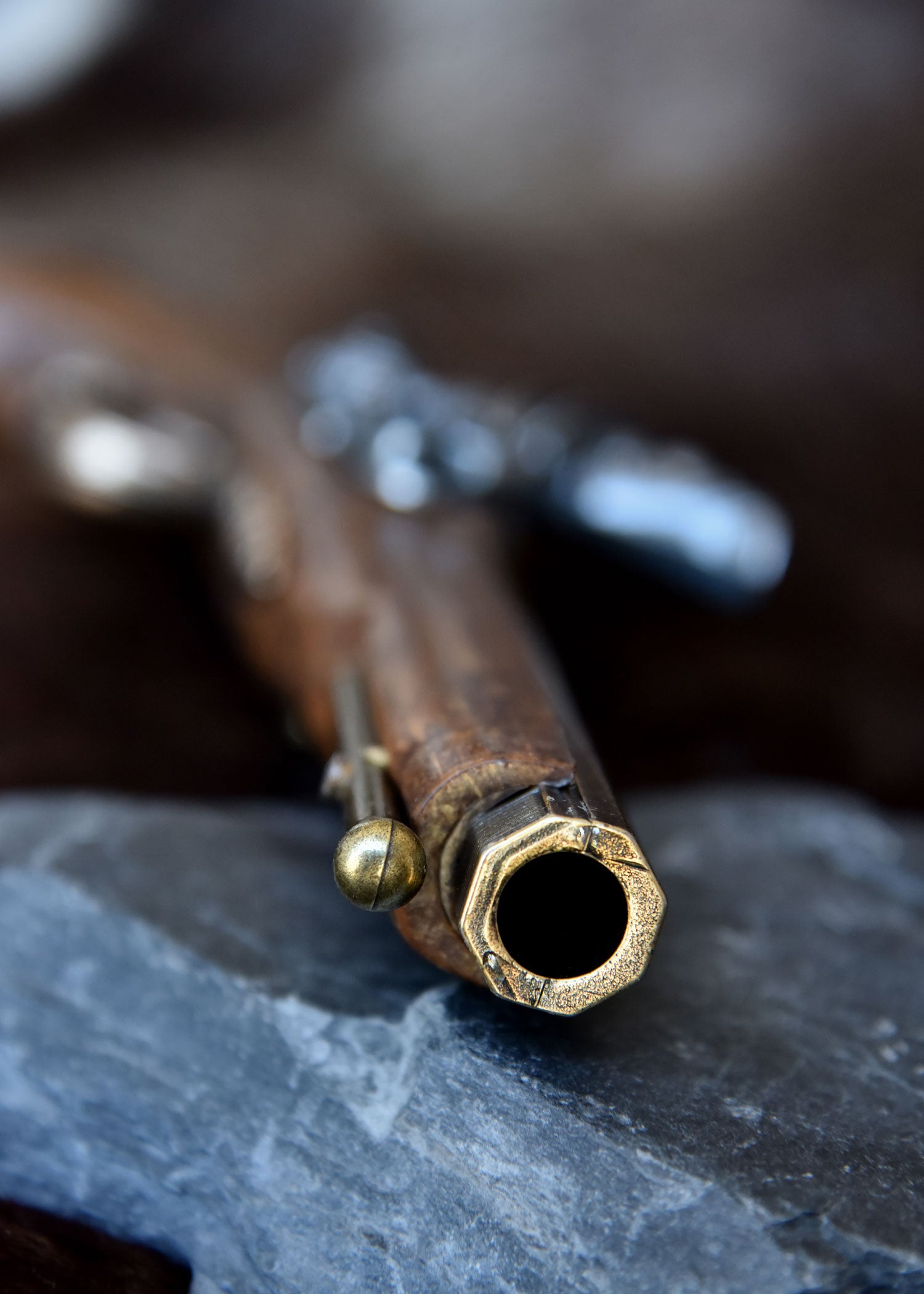 Imagen única de: Pistola De Chispa Francesa, Siglo Xviii, Latón, Réplica