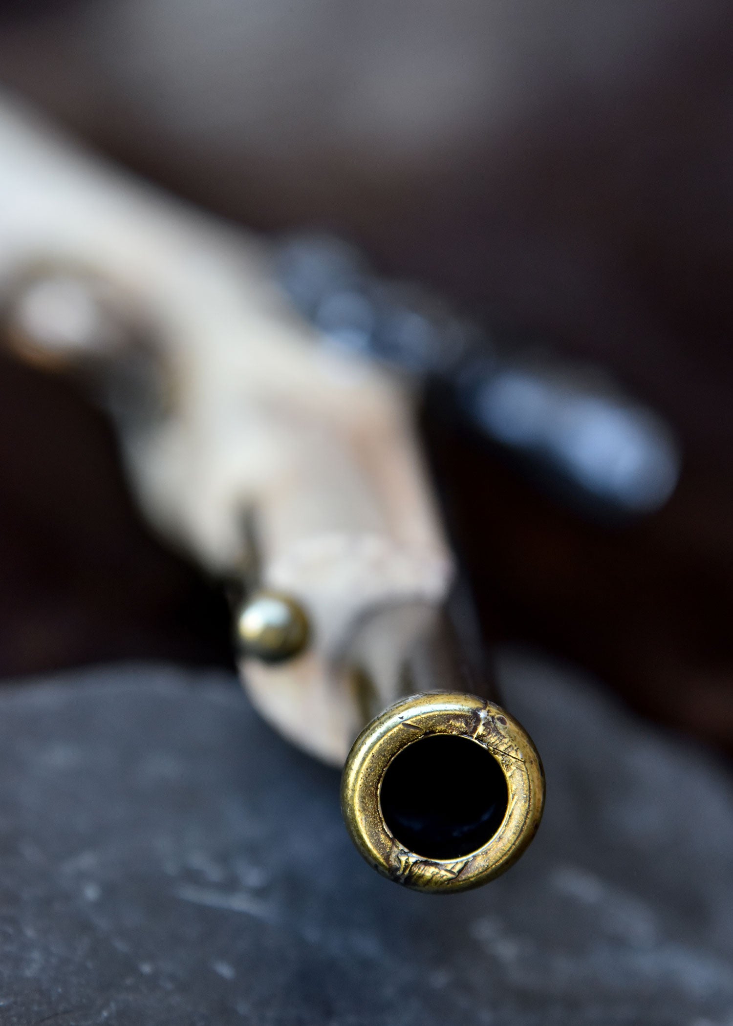 Imagen única de: Réplica De Pistola De Chispa Inglesa Hadley 1760 Color Marfil