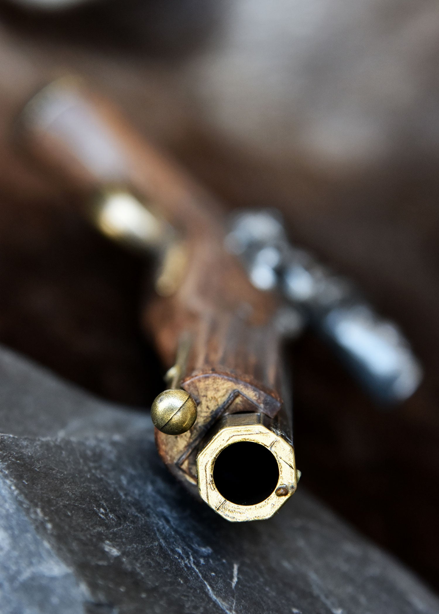 Imagen única de: Pistolas De Duelo Francesas, Juego De 2, Siglo Xviii, Latón, Réplica