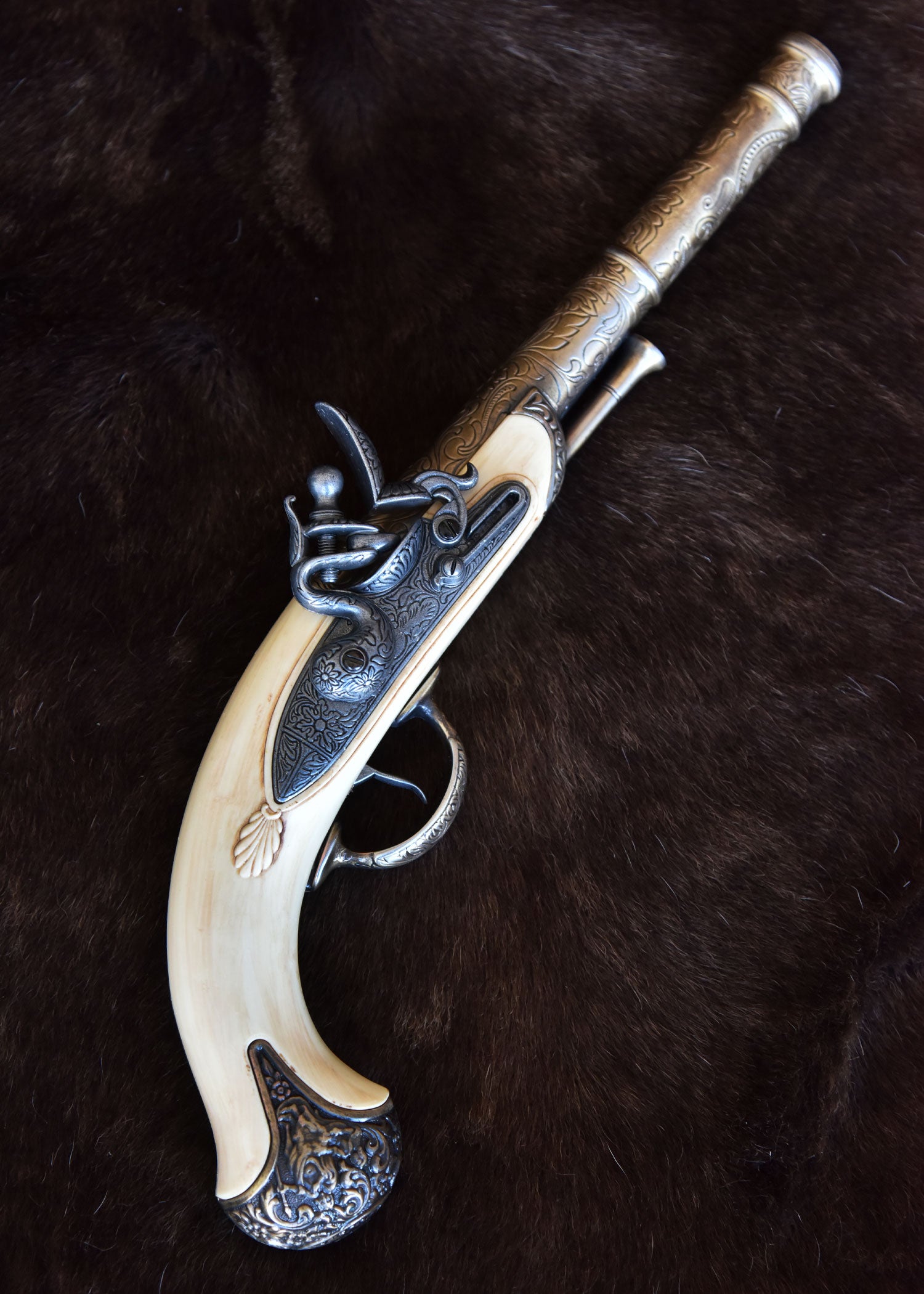 Imagen única de: Pistola Inglesa Lucknow, Siglo Xviii, Réplica, Varias Versiones