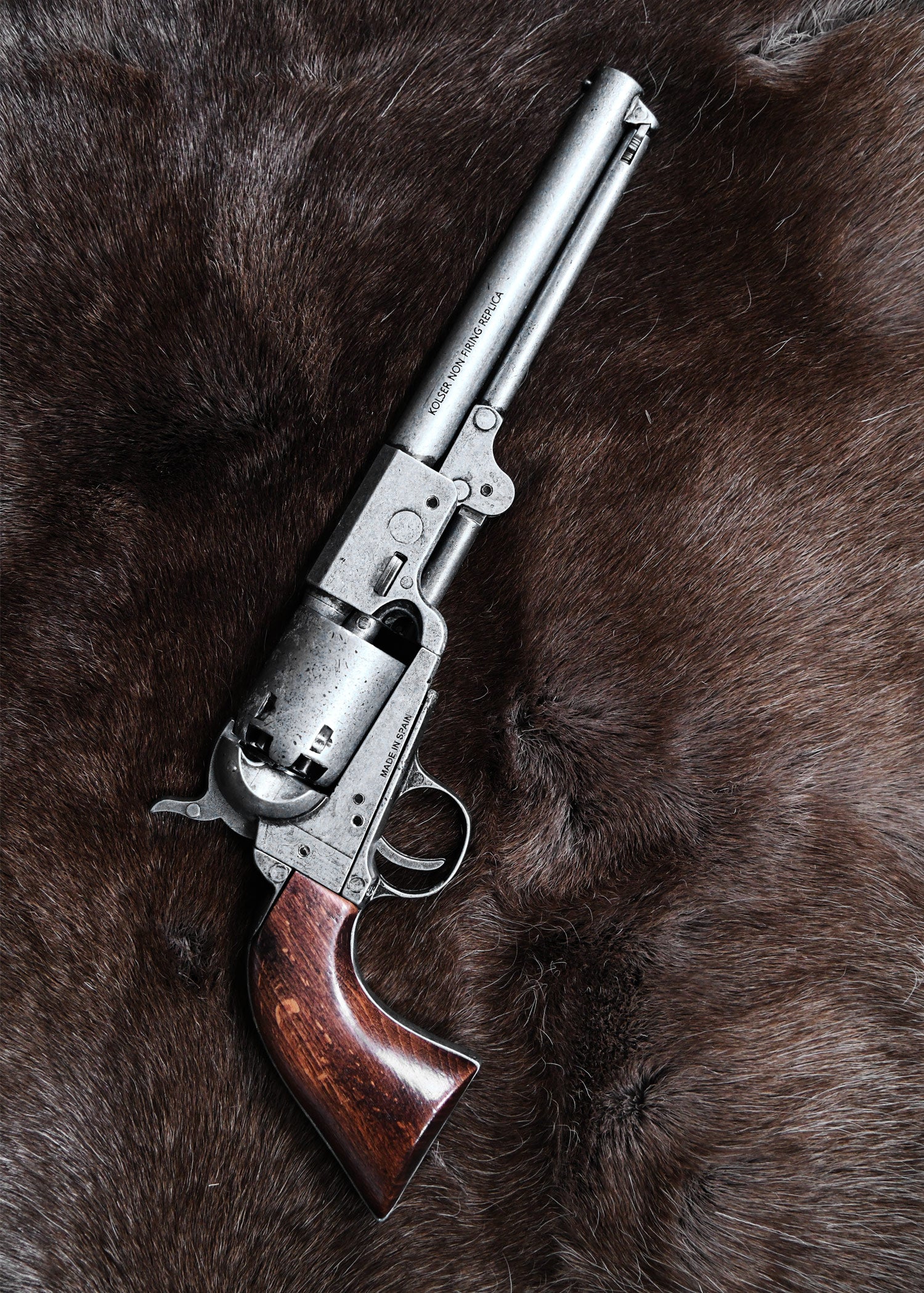 Imagen única de: Revólver De Percusión Colt Navy .36, Modelo Confederado 1862, Gris Viejo, Réplica