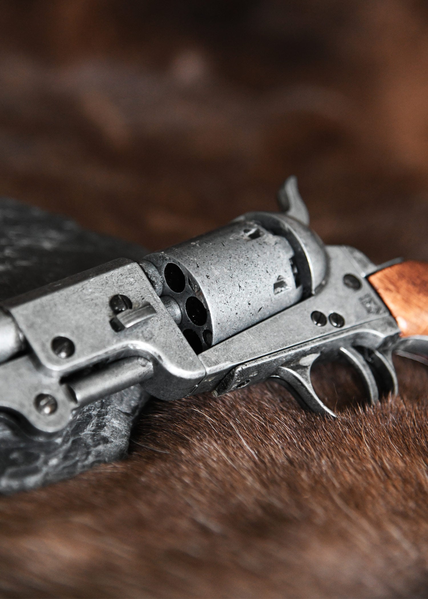 Imagen única de: Revólver De Percusión Colt Navy .36, Modelo Confederado 1862, Gris Viejo, Réplica