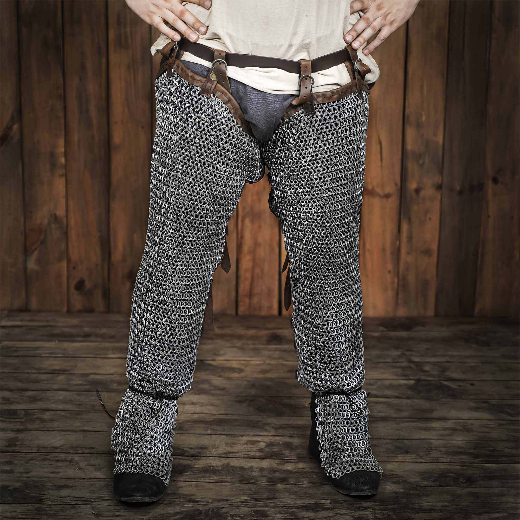 Imagen única de: Mallas de Cota de Malla - Anillo Redondo Remachado de 10 Mm, Calibre 16, Acero Dulce - Ideal para Conjuntos de Armadura de Cuerpo Entero