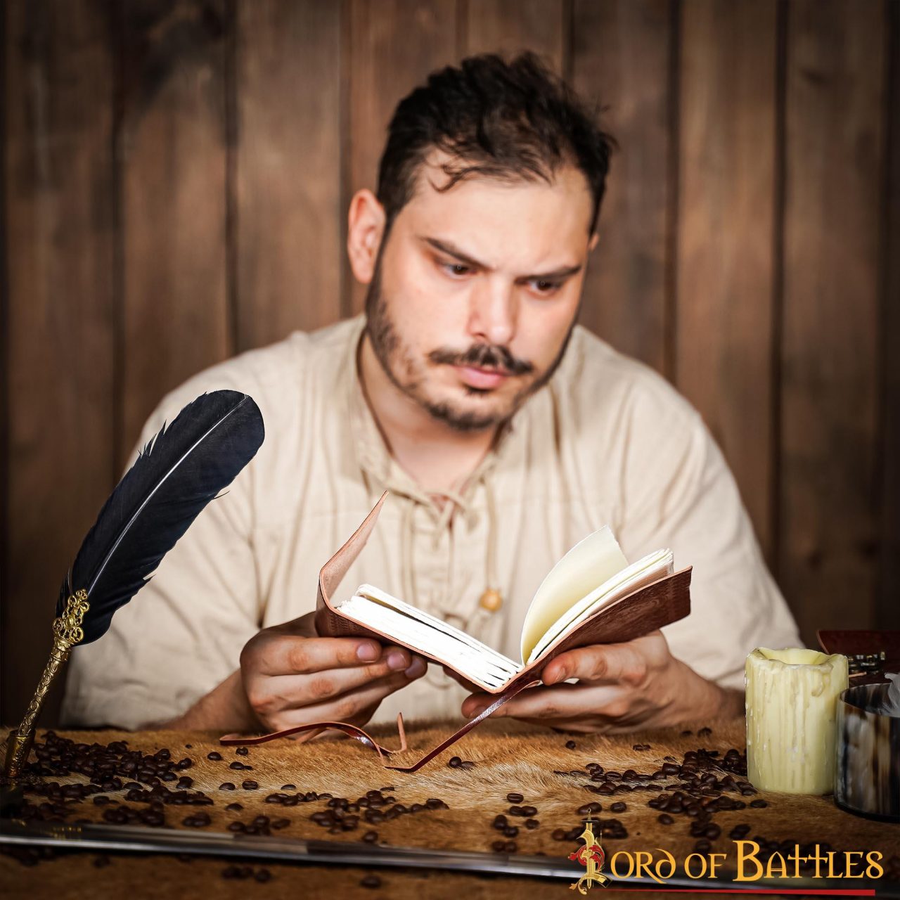 Imagen única de: Diario Medieval de Cuero Diario de Cuero Auténtico Hecho a Mano