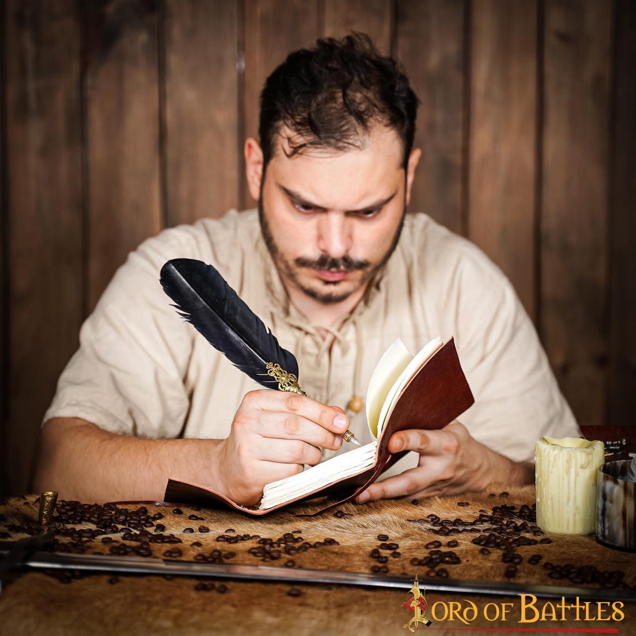 Imagen única de: Diario Medieval de Cuero Diario de Cuero Auténtico Hecho a Mano