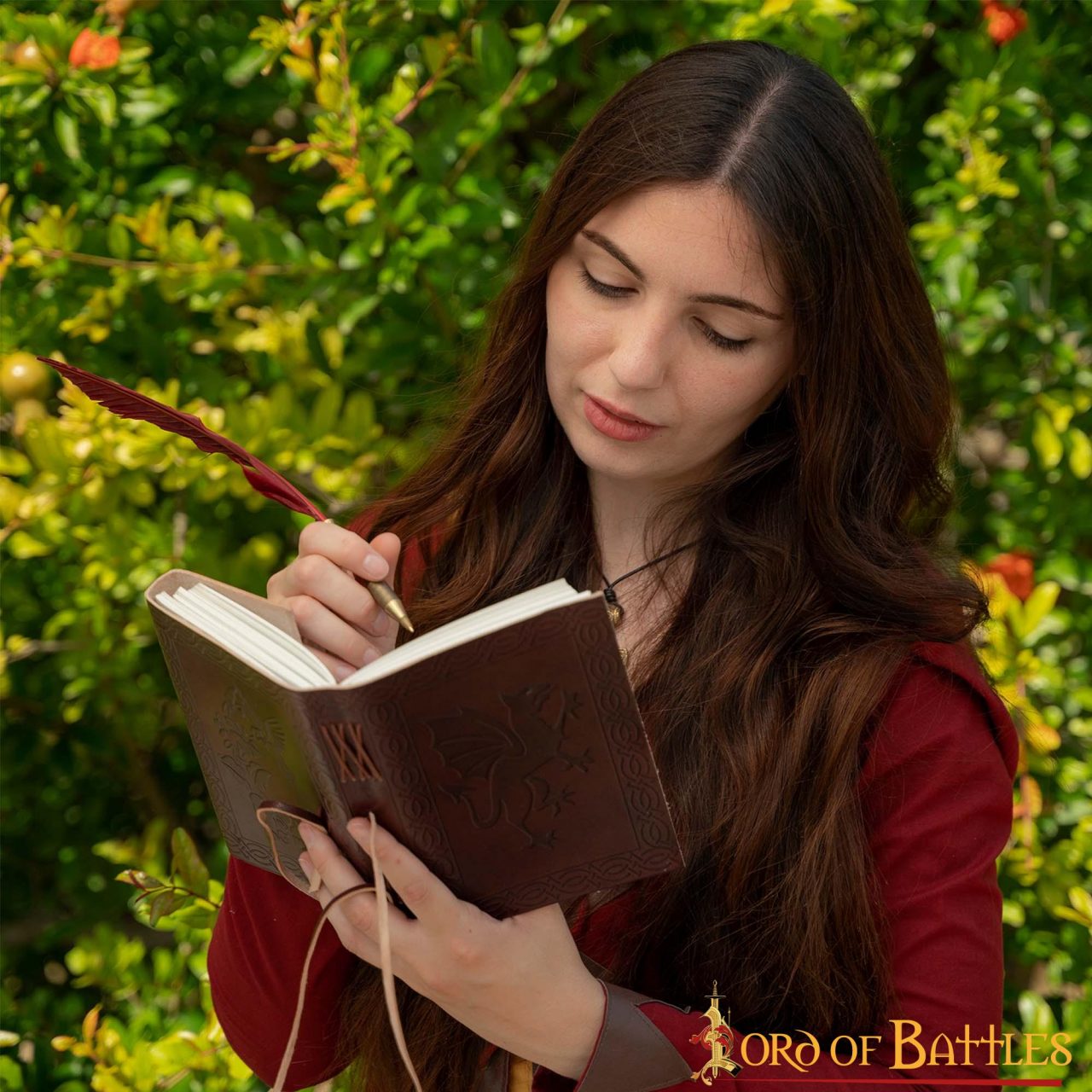 Imagen única de: The Dragon Journal Agenda de Piel Auténtica Hecha a Mano