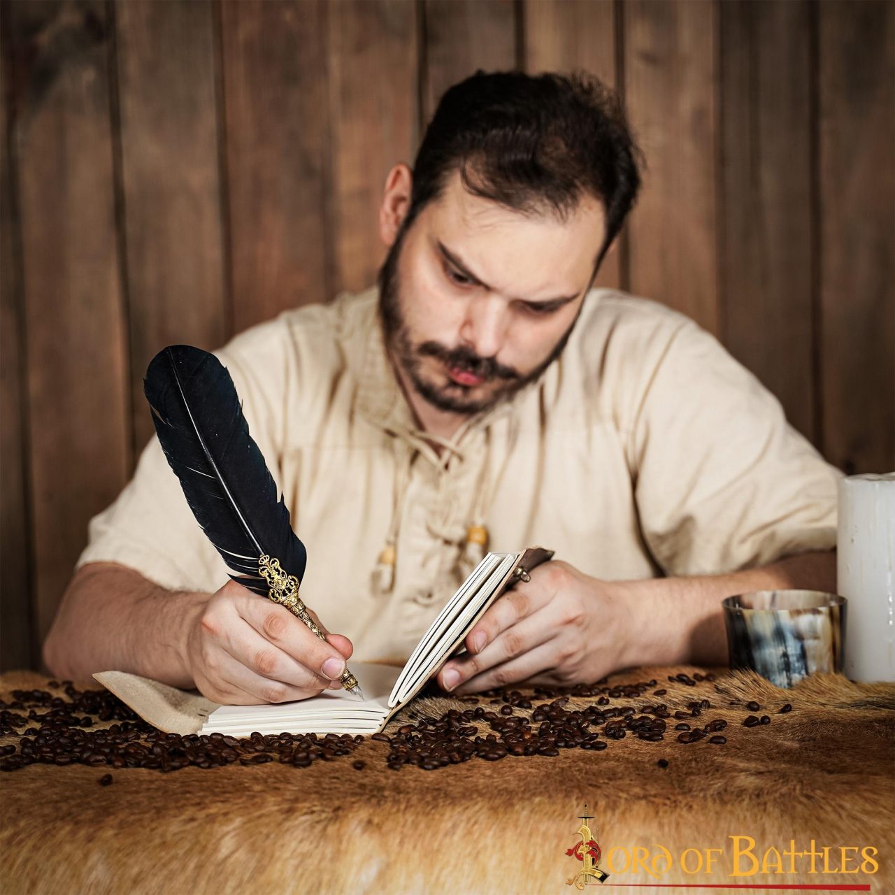 Imagen única de: Diario Medieval Árbol de la Vida Diario de Piel Auténtica Hecho a Mano