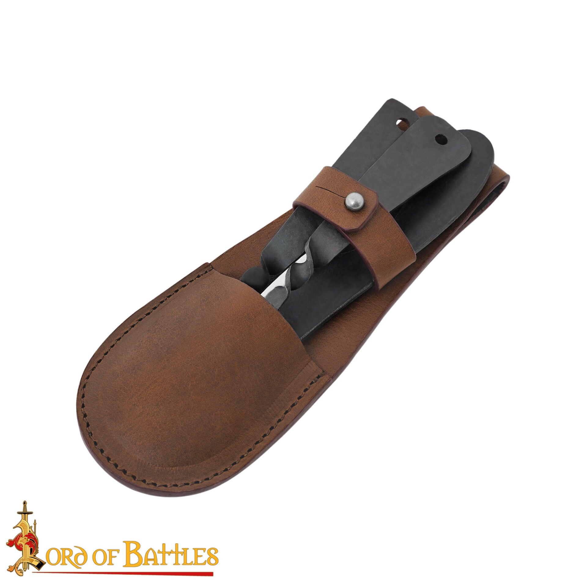 Juego de Cubiertos Viking Rústico - Acero Inoxidable con Funda de Cuero - Imagen 16