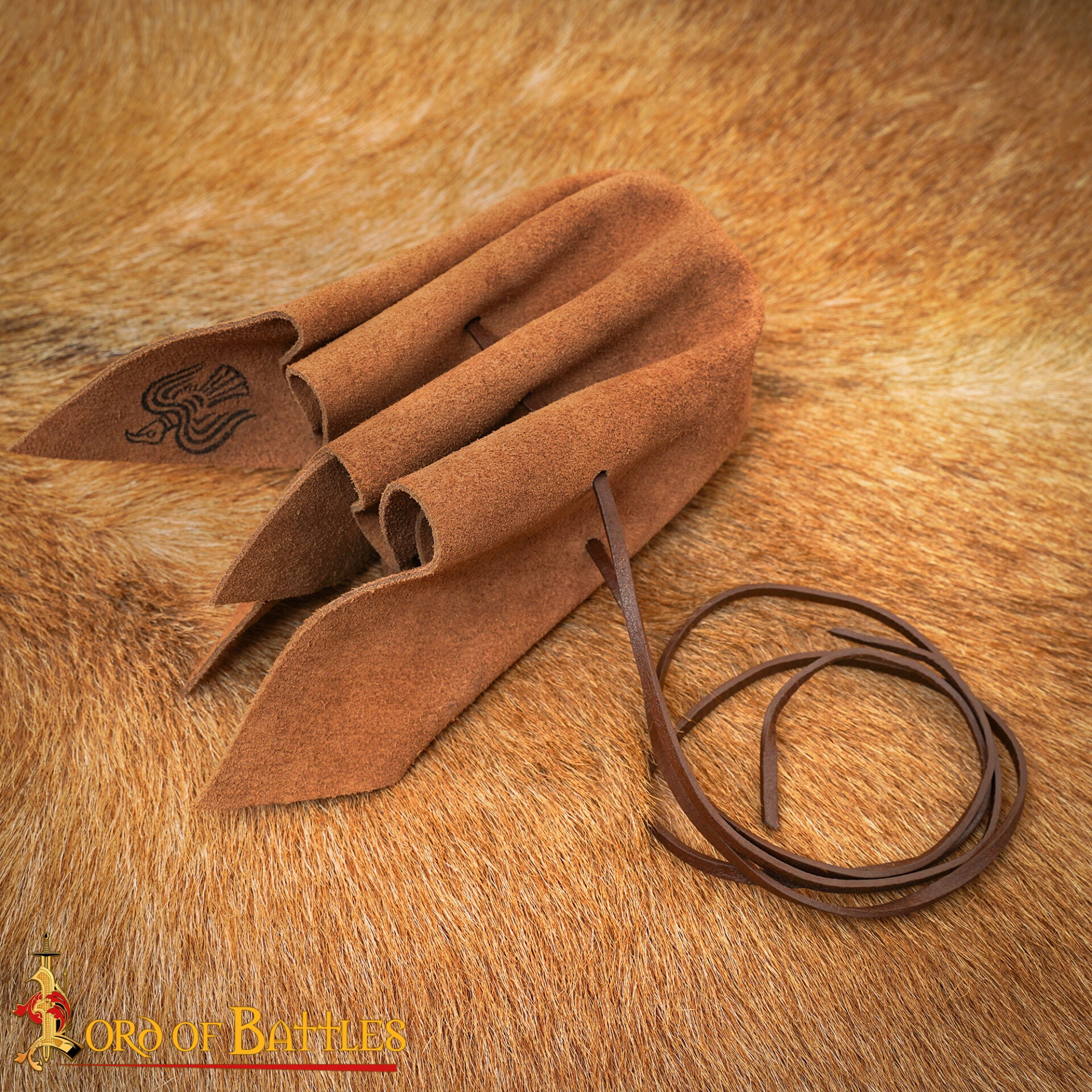 Imagen única de: Juego Hnefatafl Vikingo del Siglo X - Edición de Viaje de Cuero Hecho a Mano