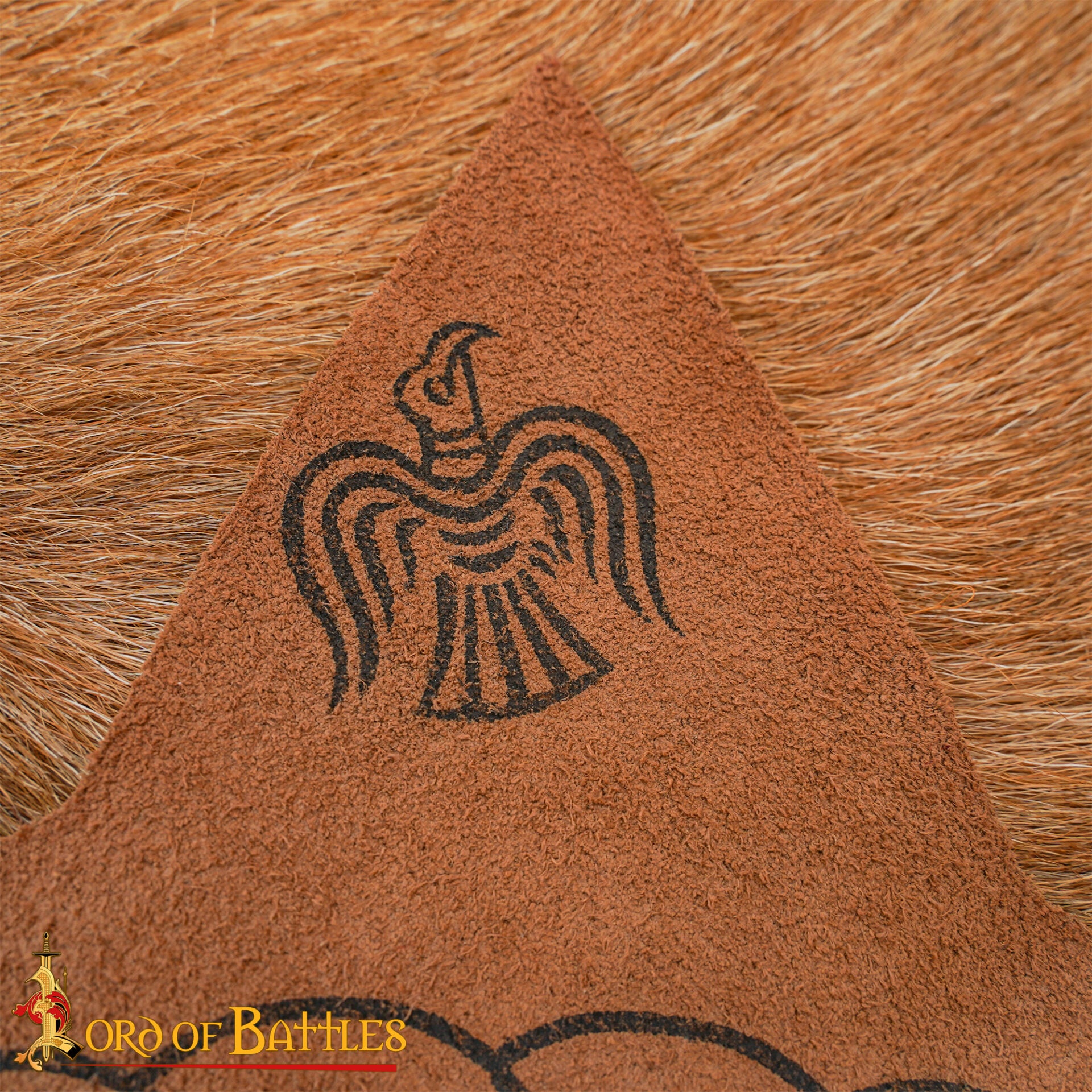 Imagen única de: Juego Hnefatafl Vikingo del Siglo X - Edición de Viaje de Cuero Hecho a Mano