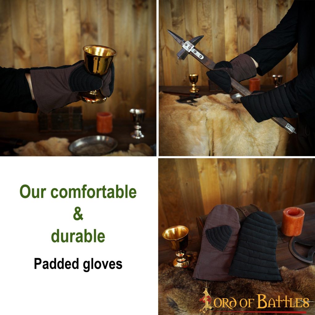 Imagen única de: Guantes Manopla Acolchada Protección Acolchada Lienzo Algodón Hecho a Mano