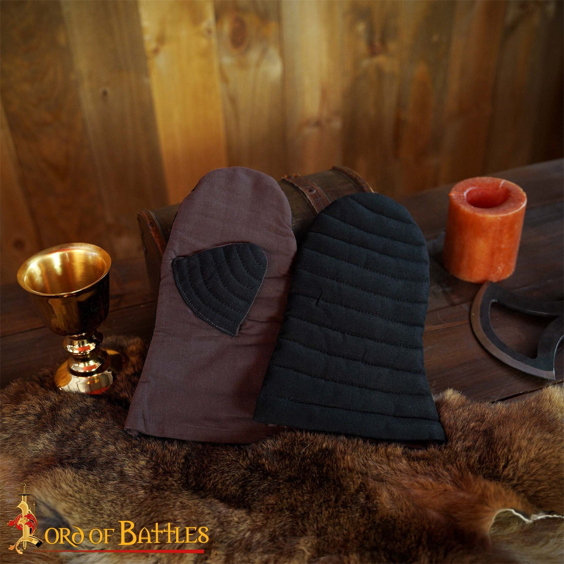 Imagen única de: Guantes Manopla Acolchada Protección Acolchada Lienzo Algodón Hecho a Mano