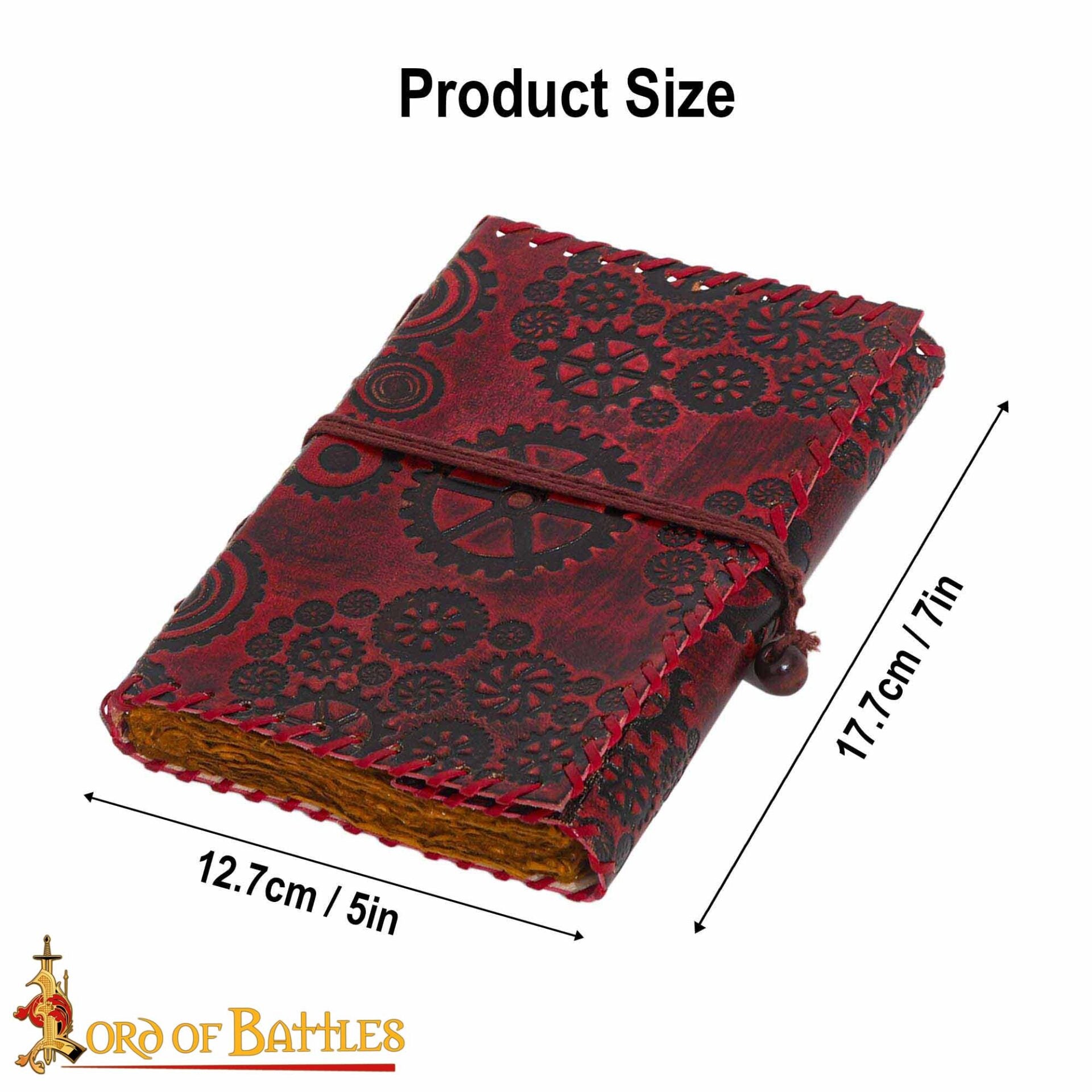 Imagen única de: Steampunk Journal Agenda de Piel Auténtica Hecha a Mano